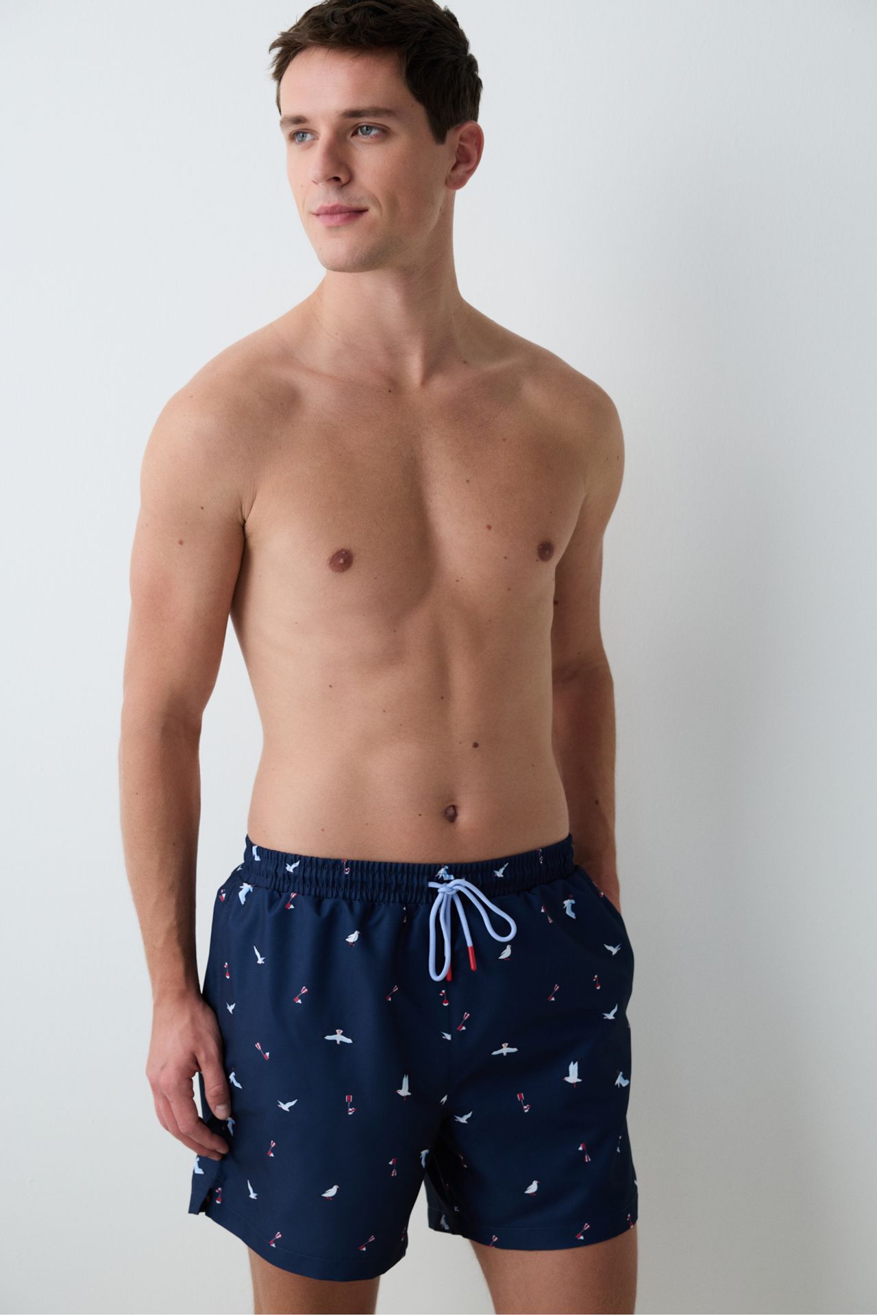 PENTI Seagull Mid Waist Men's Swim Shorts 4