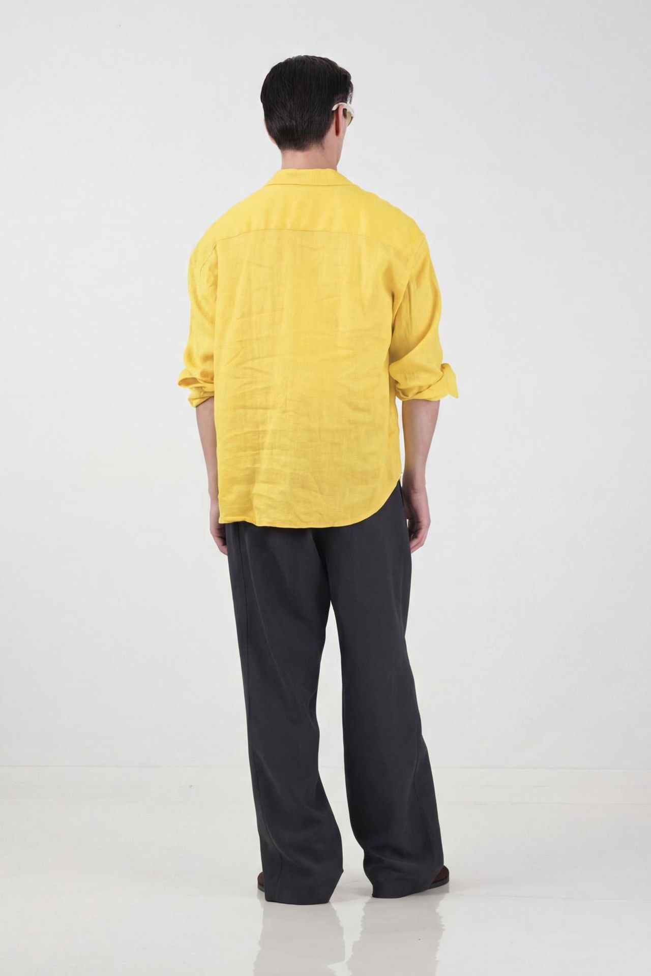 GIESTO Men's Oversized Linen Shirt 3