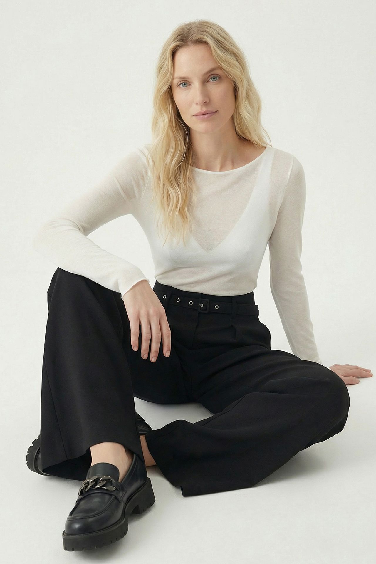 ISTANBUL Pleated Belted Wide Leg Trousers 2