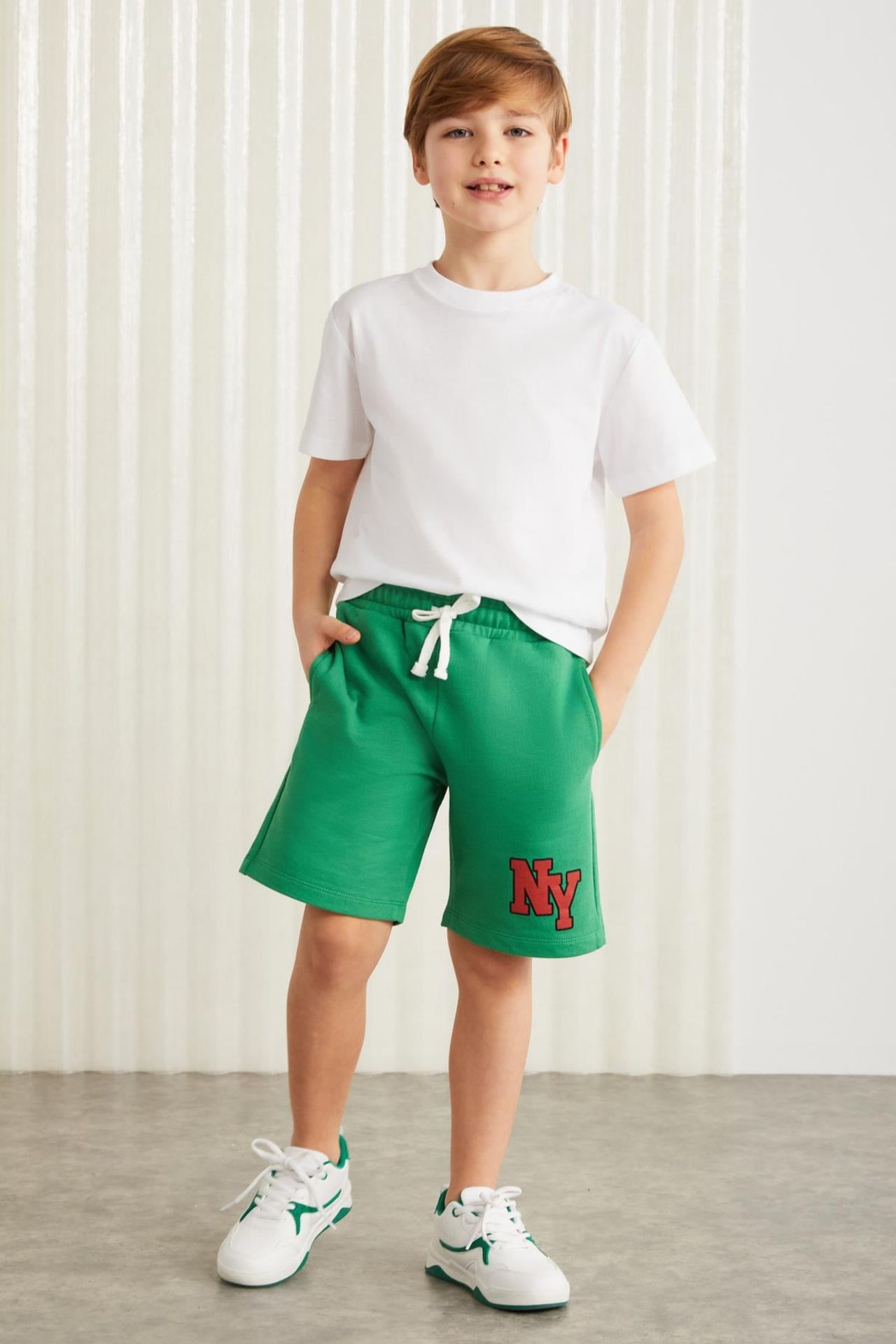 GRIMELANGE Drawstring Waist Knit Shorts 2