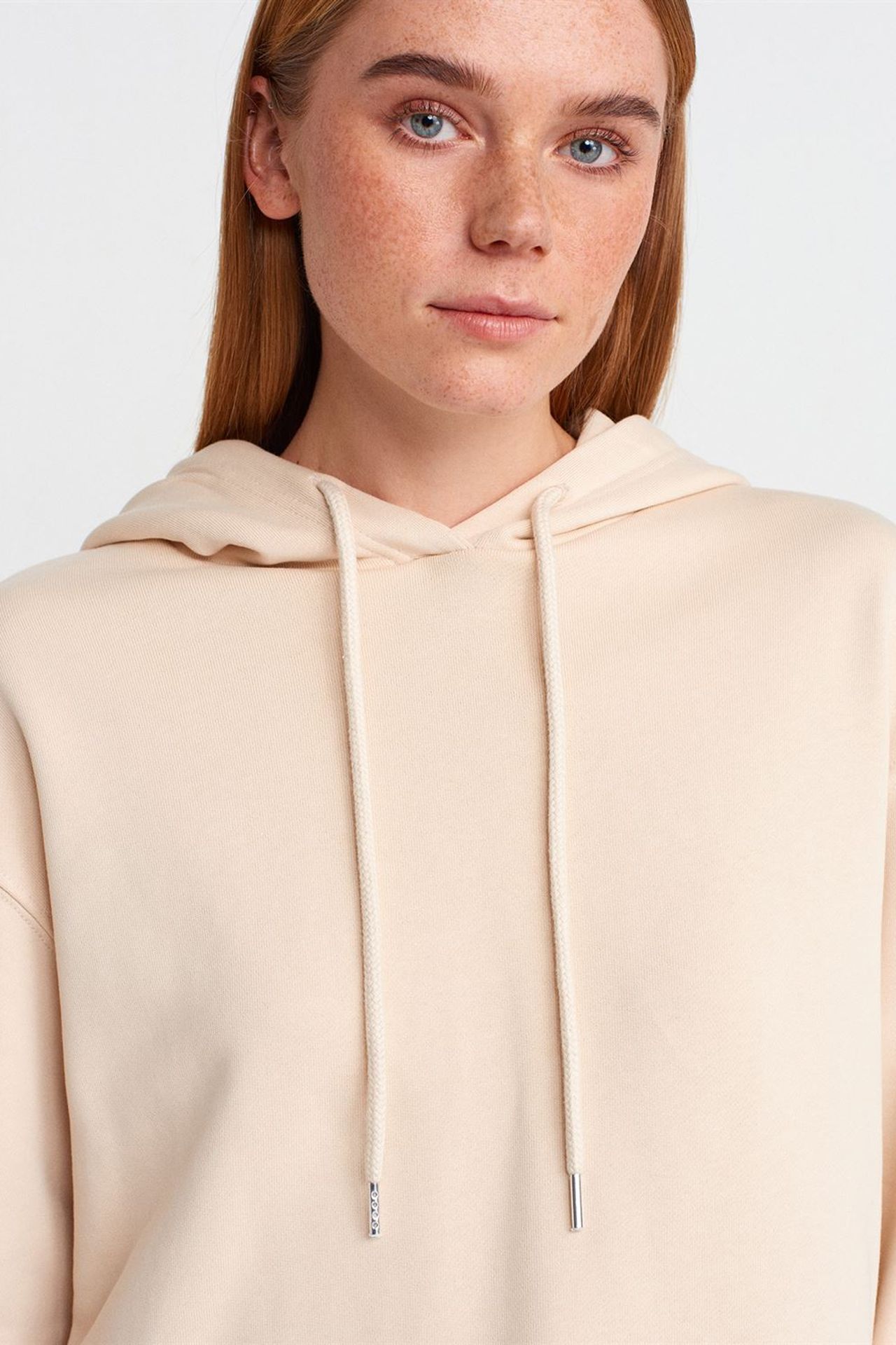 DILVIN Oversized Cotton Zip-Front Hooded Sweatshirt 4
