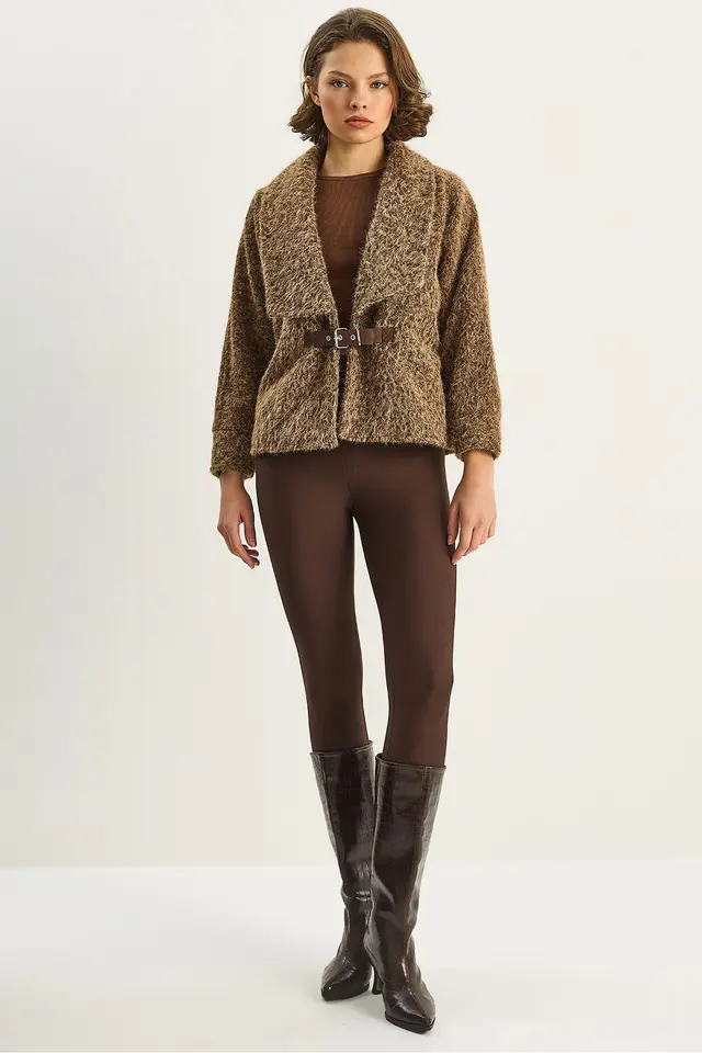 LUCCI Coat with Belt Detail