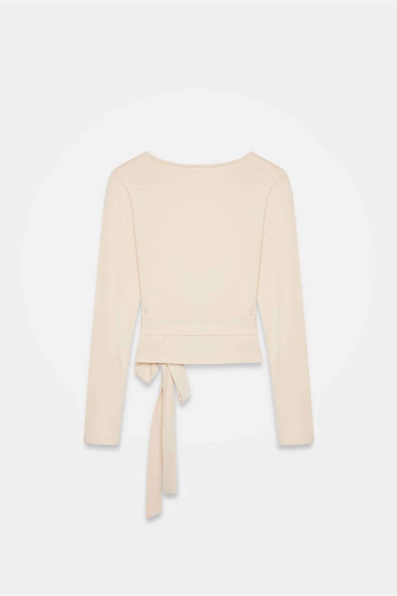 DILVIN Women’s Crop Wrap Blouse With Tie Detail 6