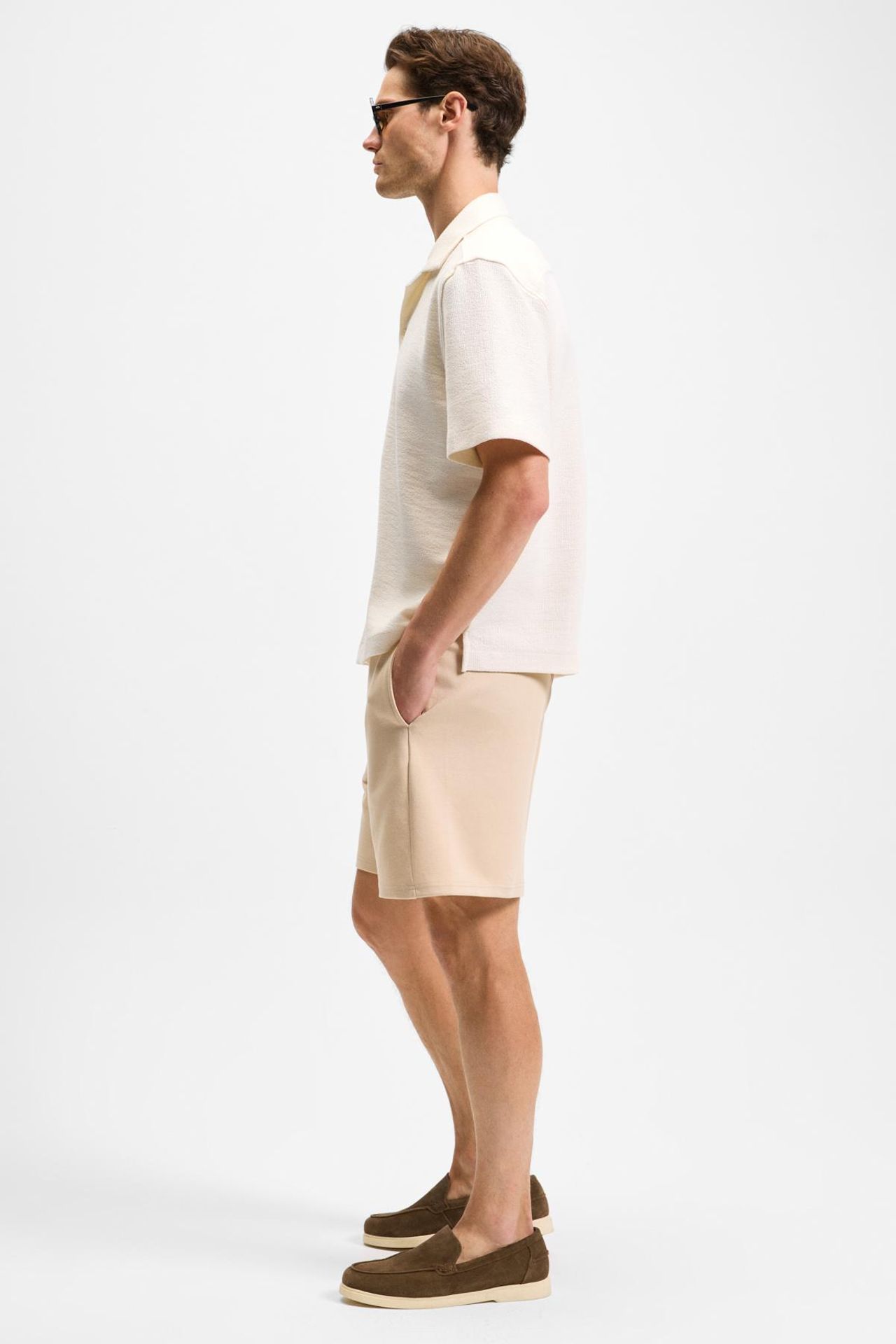 GRIMELANGE Pull-On Straight-Leg Cotton Shorts 5