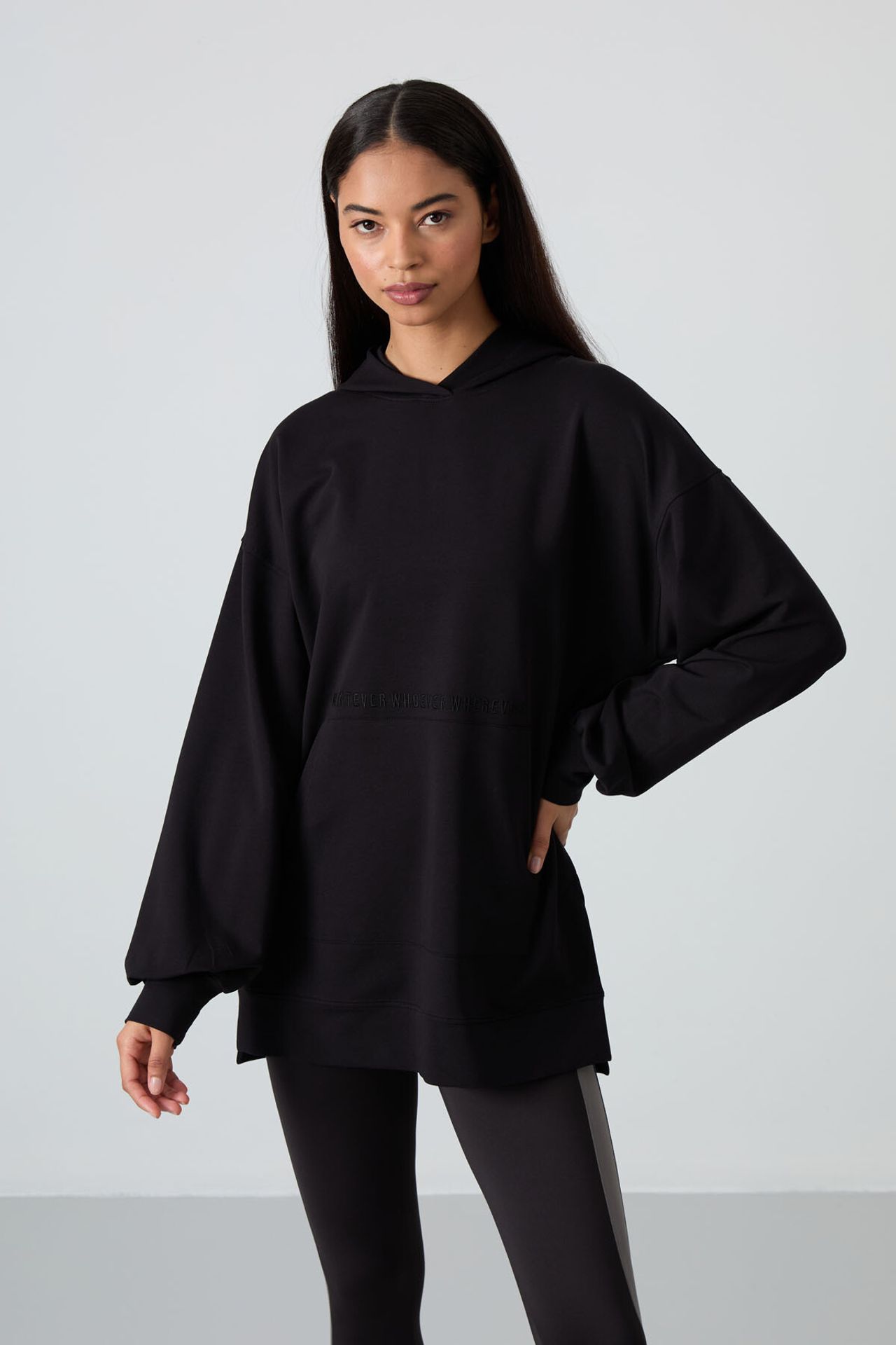 TOMMY Oversized Printed Hooded Sweatshirt 1