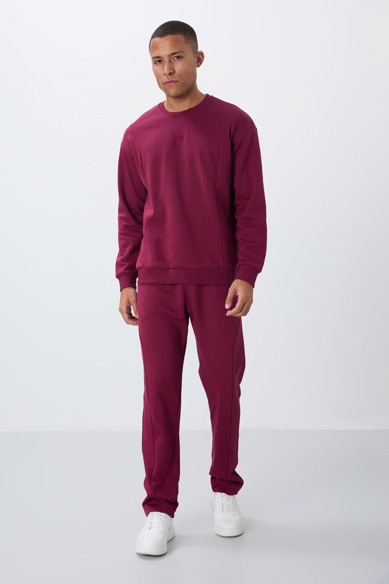 TOMMY Men's Long Sleeve Crew Neck Sweatshirt And Pants Set 2