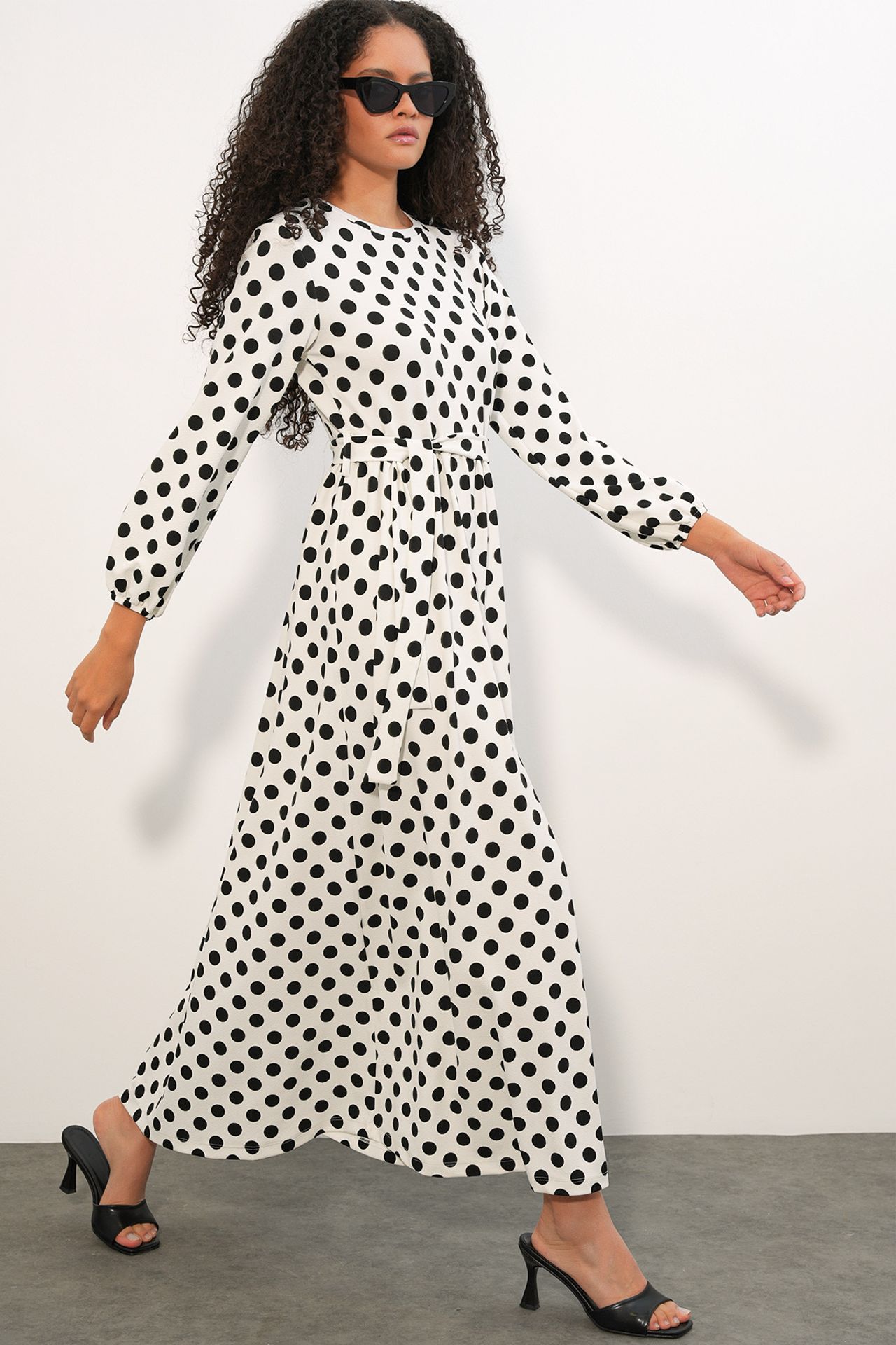 BDART Floral Maxi Knit Dress With Bow Detail 2