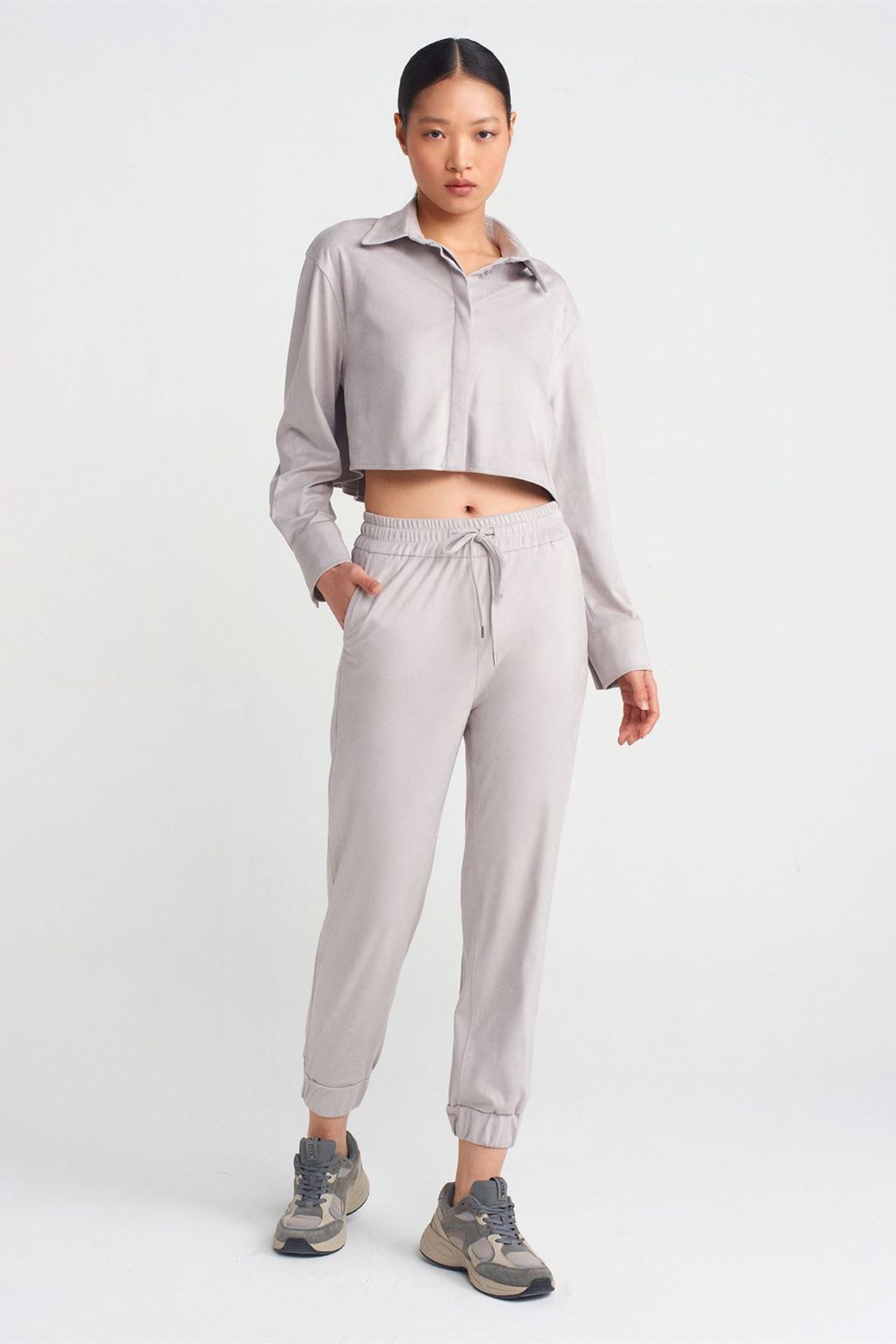 DILVIN Suni Süet Jogger Pantolon 1