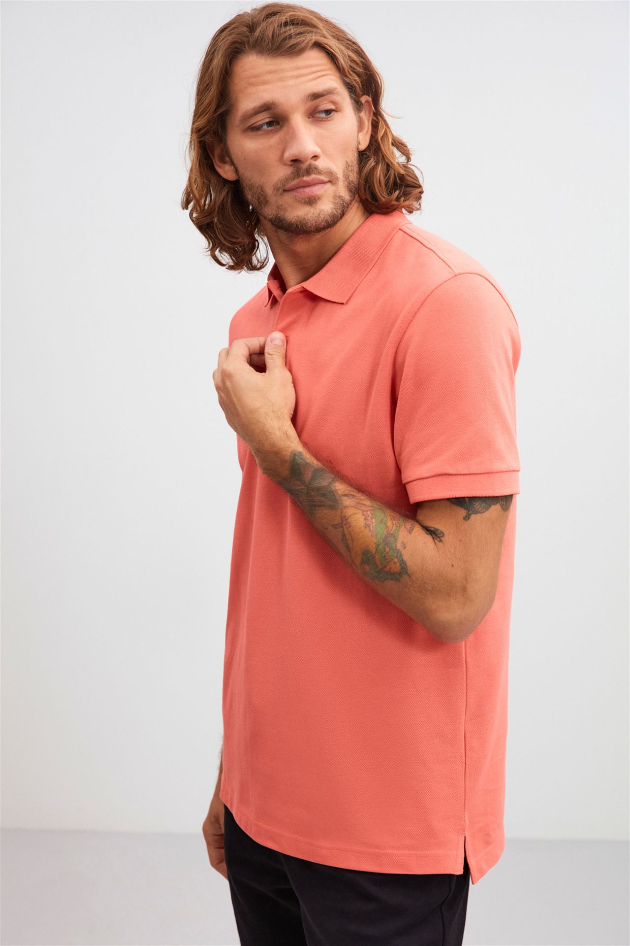 GRIMELANGE Polo Yaka Düğmeli Tişört 4