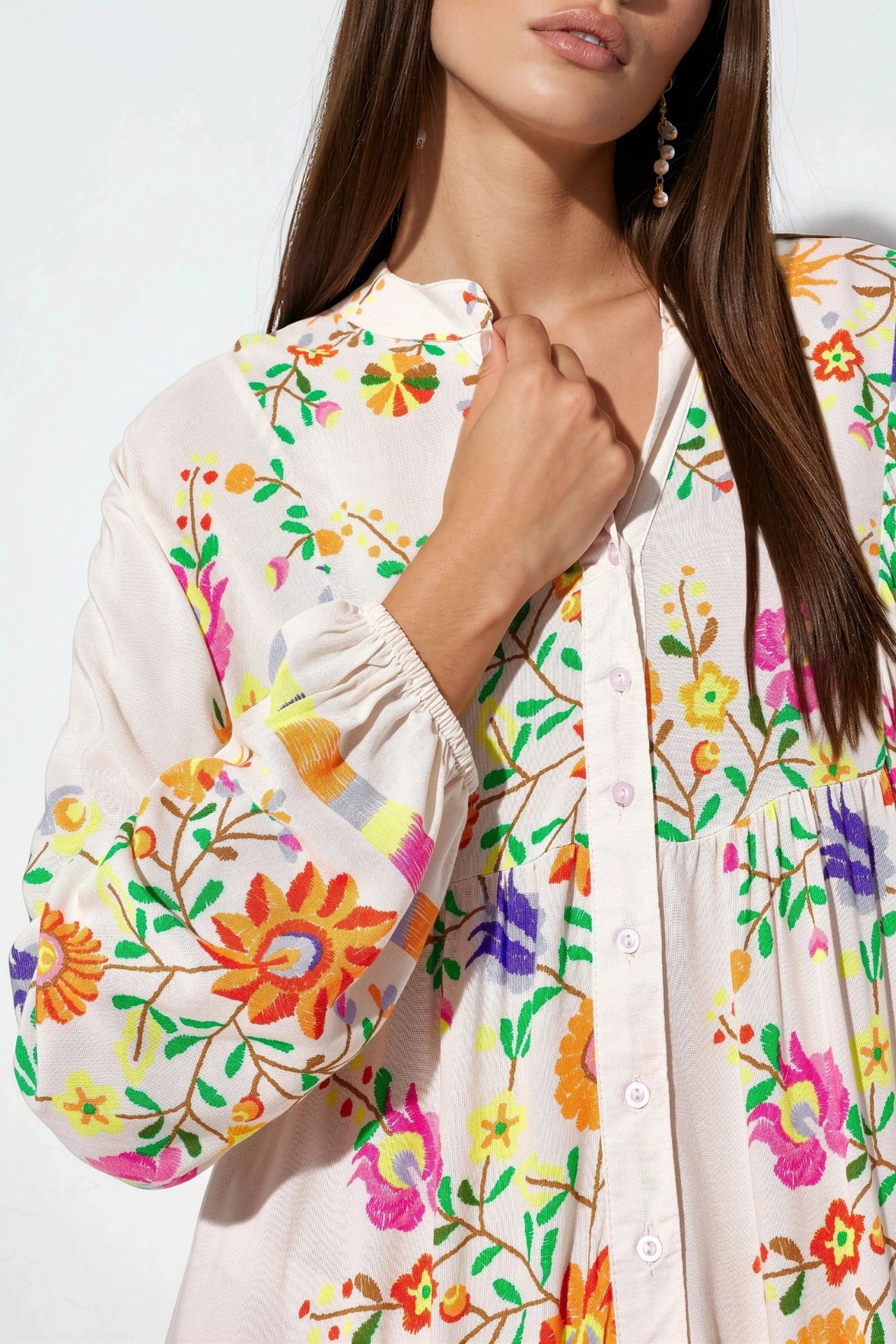 BDART Printed V-Neck Maxi Dress 4