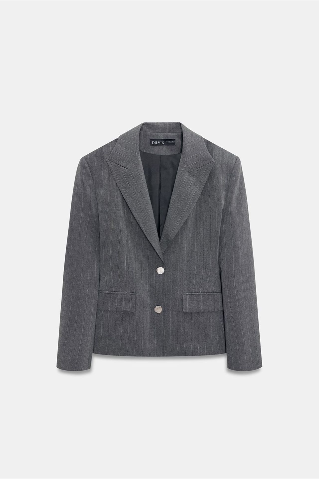 DILVIN Şal Yaka Dar Kesim Krep Blazer 5
