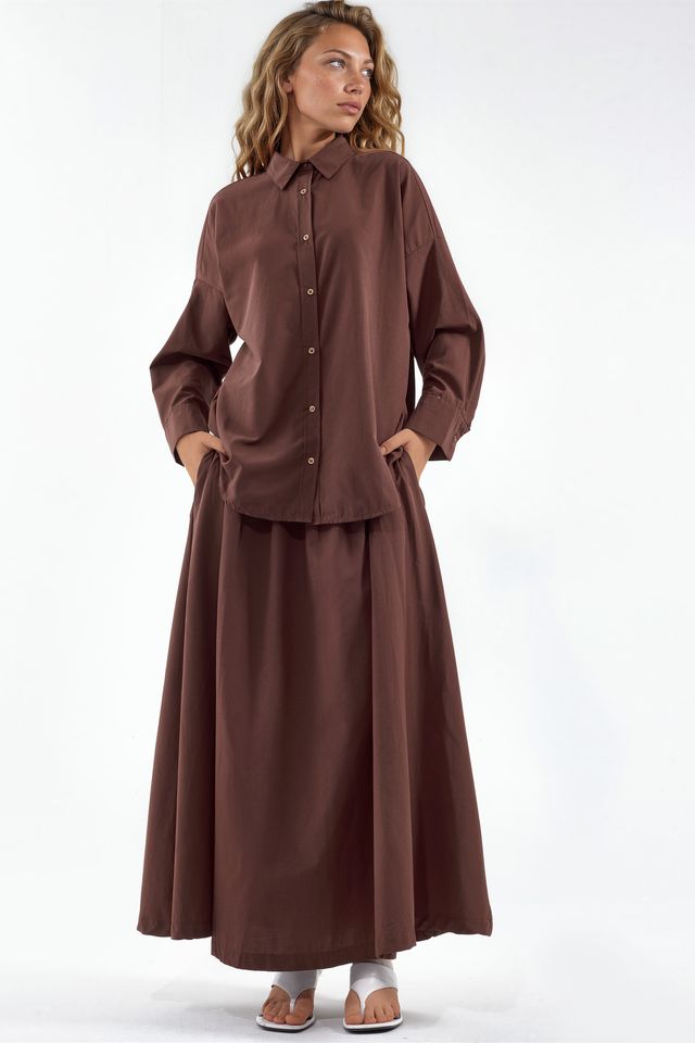 MSN Cotton Viscose Linen Two-Piece Coord
