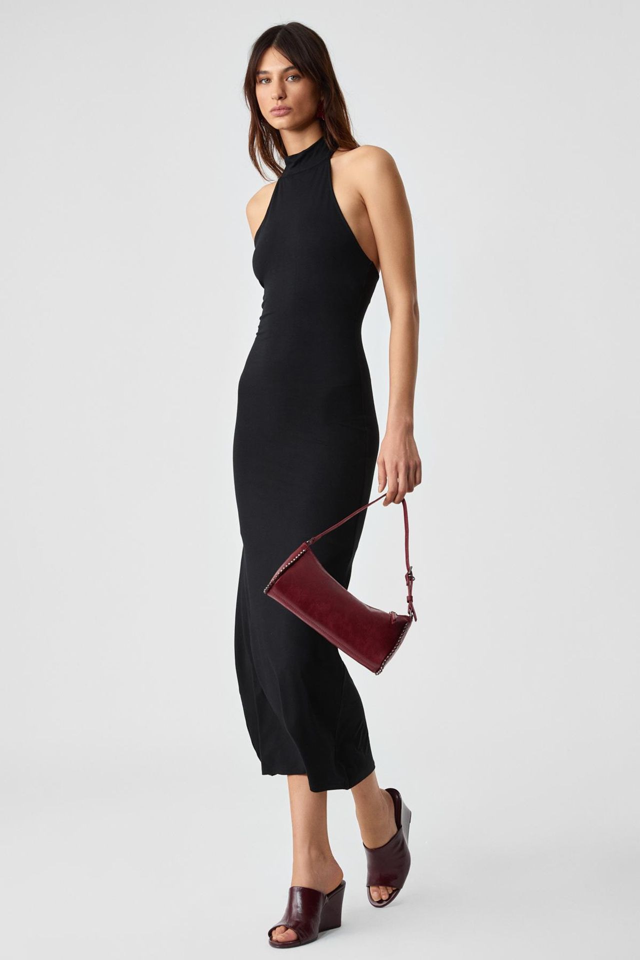 GRIMELANGE Halter Neck Maxi Dress 1