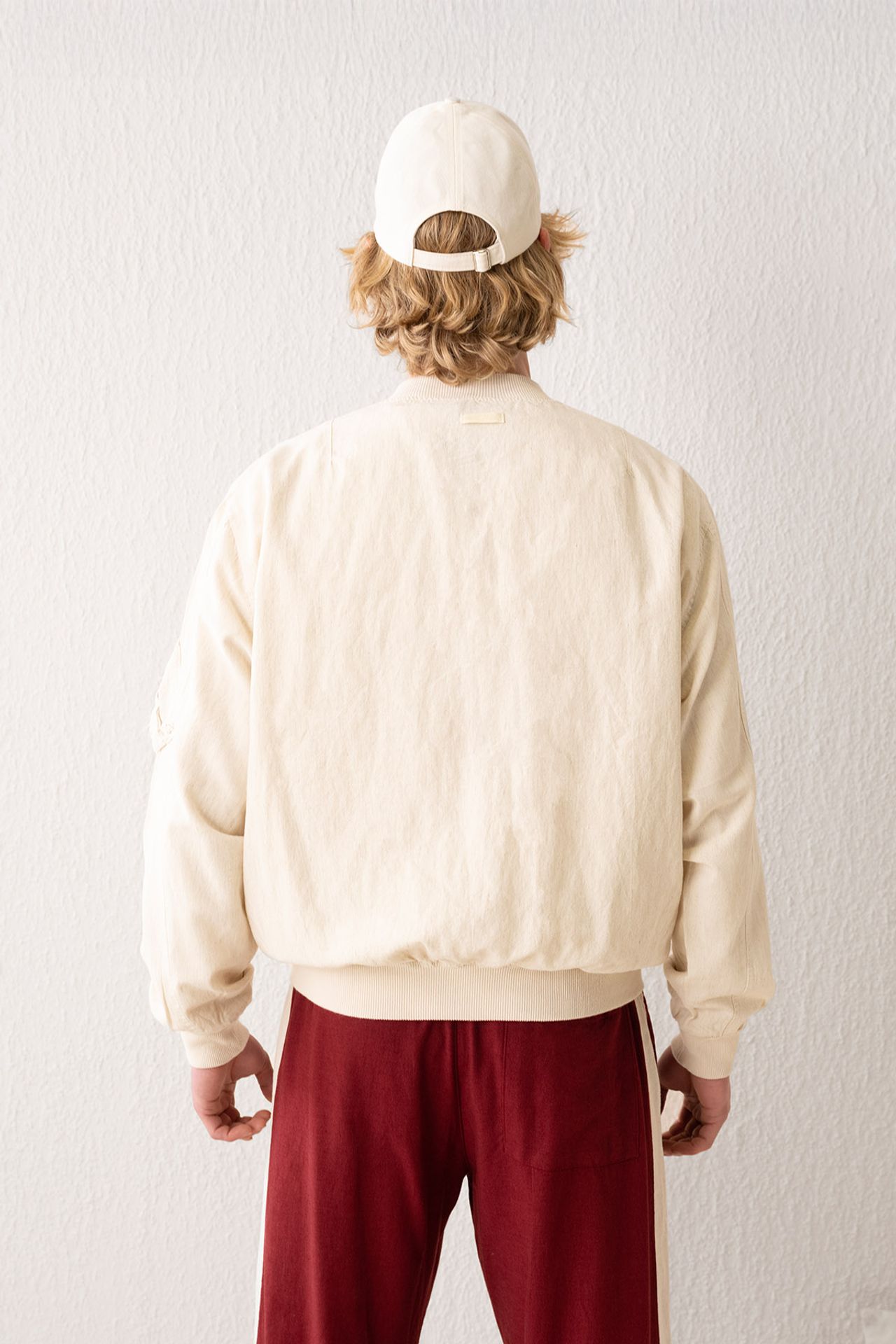 GIESTO Cotton Bomber Jacket with Zipper and Pocket 4