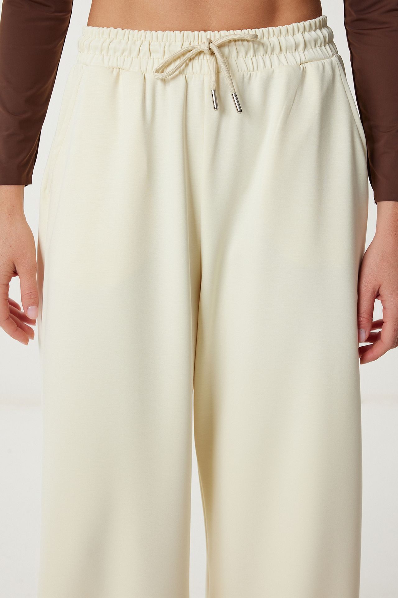 ISTANBUL Wide Leg Drawstring Waist Sweatpants 5