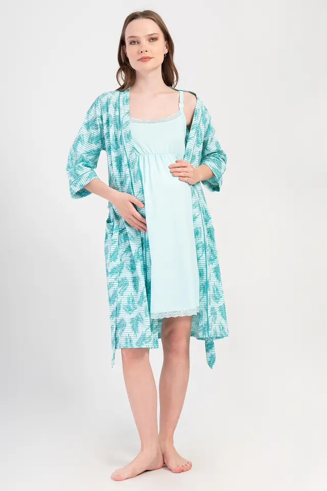 YAKE Rahat İki Parçalı Pijama Takımı