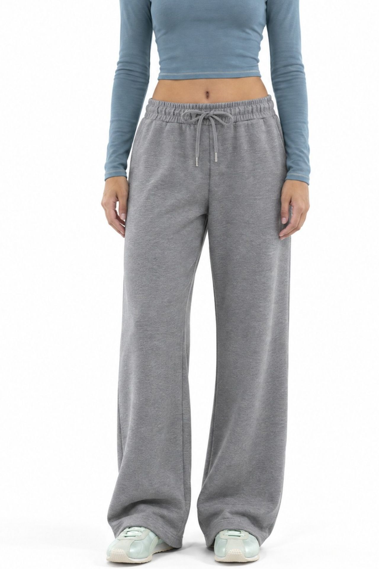 BUSEM Mid Waist Wide Leg Modal Pants 2