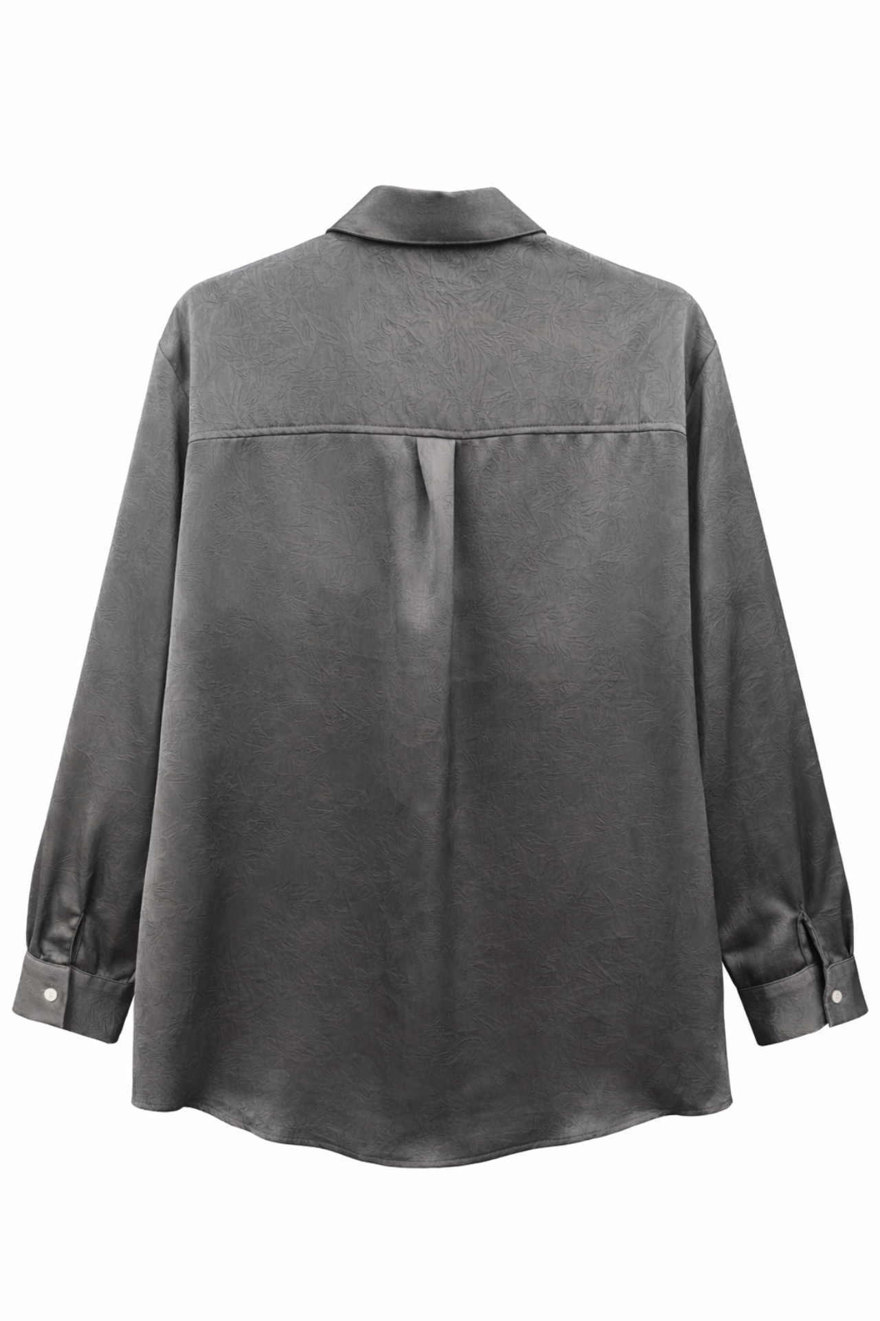 MIXRAY Regular Fit Satin Woven Button-Up Shirt 3