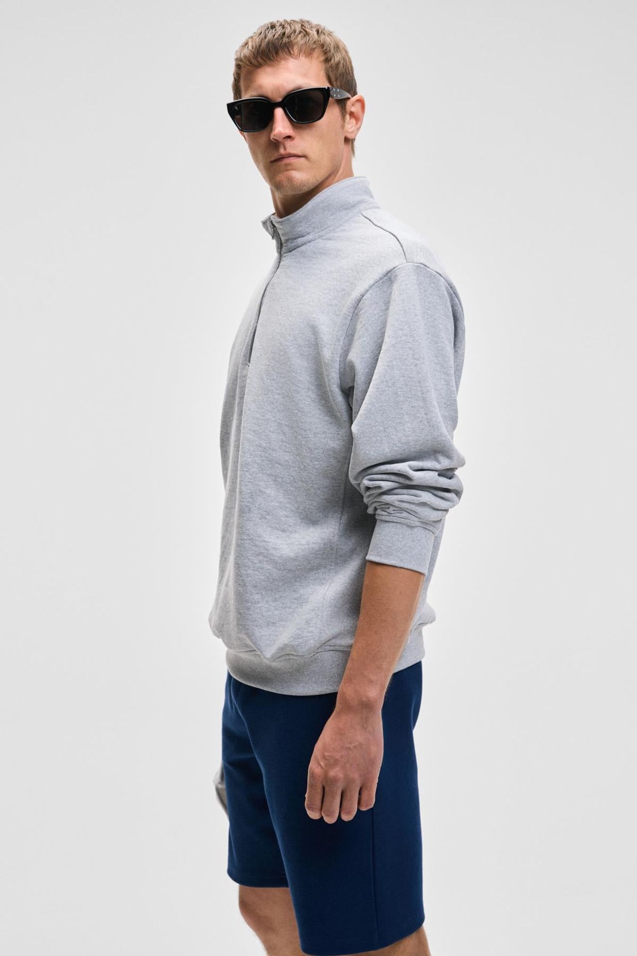 GRIMELANGE Yarım Fermuarlı Yarım Balıkçı Yaka Sweatshirt 4