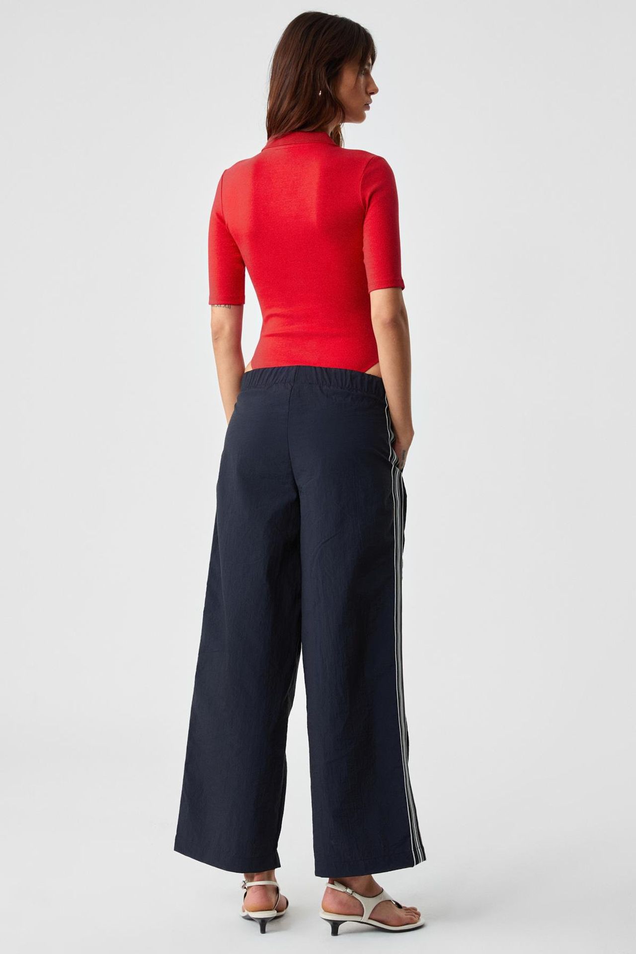 GRIMELANGE Slim Fit Ribbed Polo Blouse 6