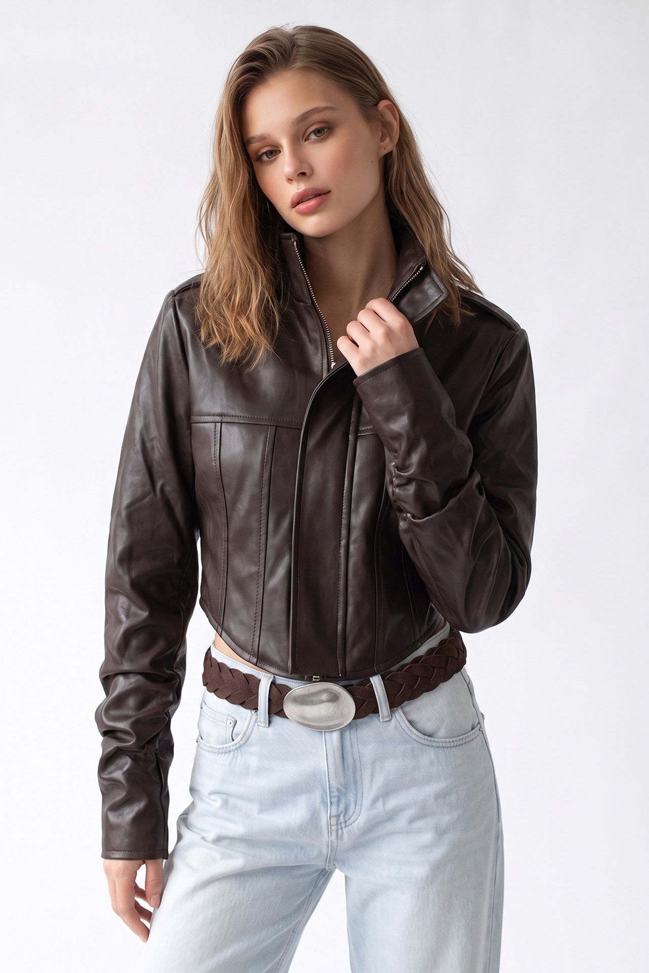 MIXRAY Women's Cotton Blazer
