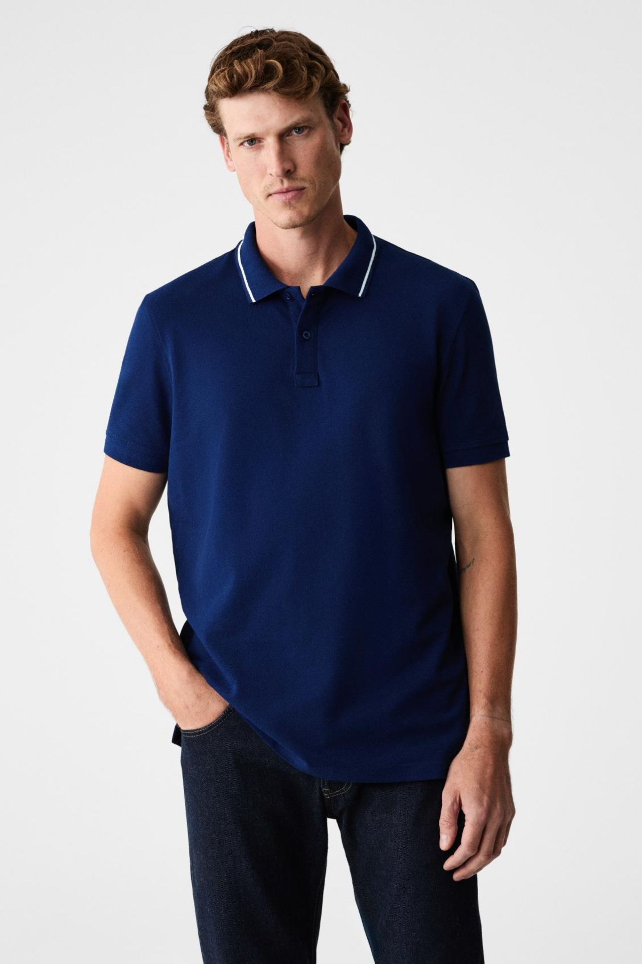 GRIMELANGE Polo Yaka Çizgili Tişört 4