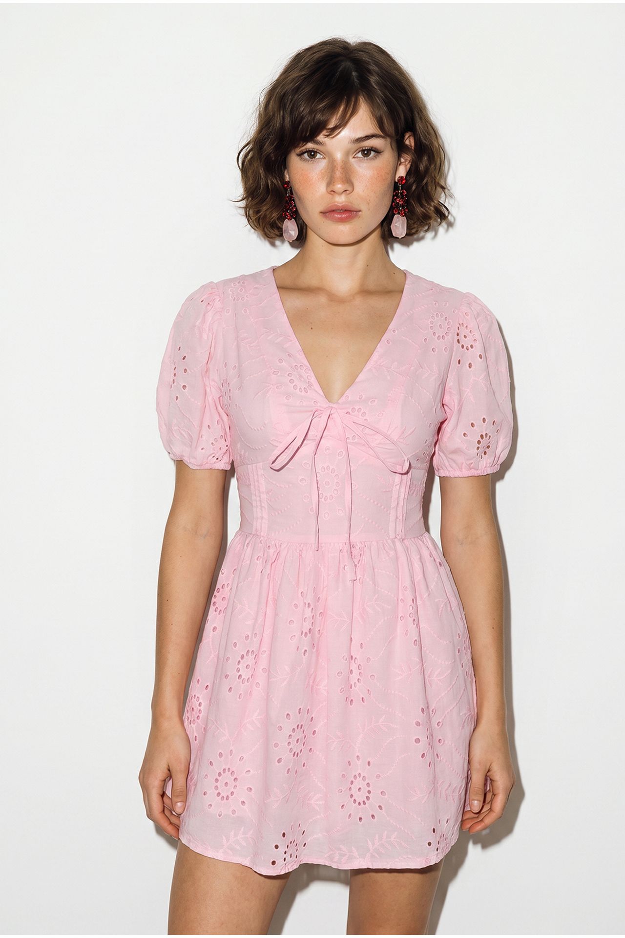 LUCCI Embroidered Mini Skater Dress 2