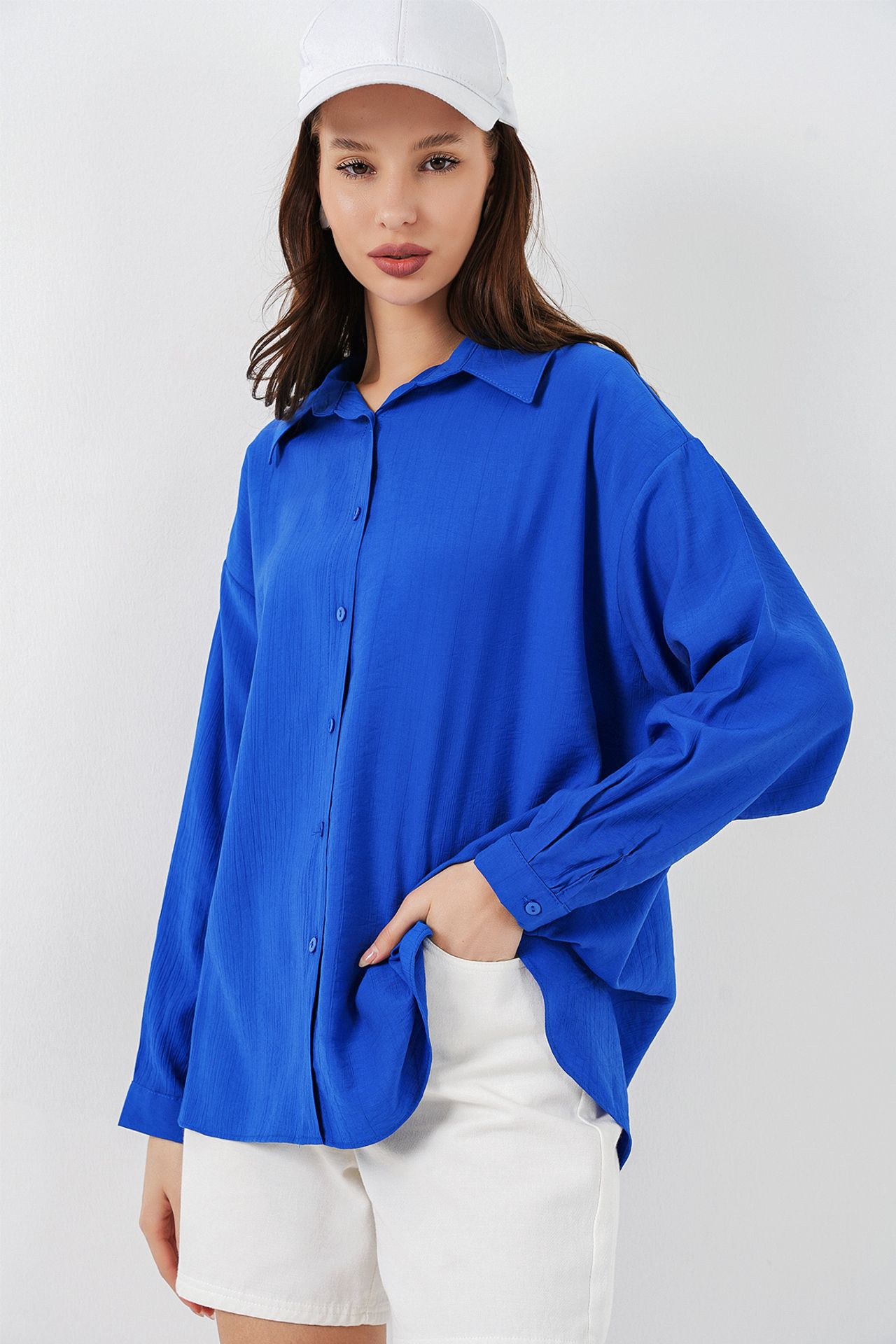 BDART Oversized Long-Sleeve Button-Up Shirt 3