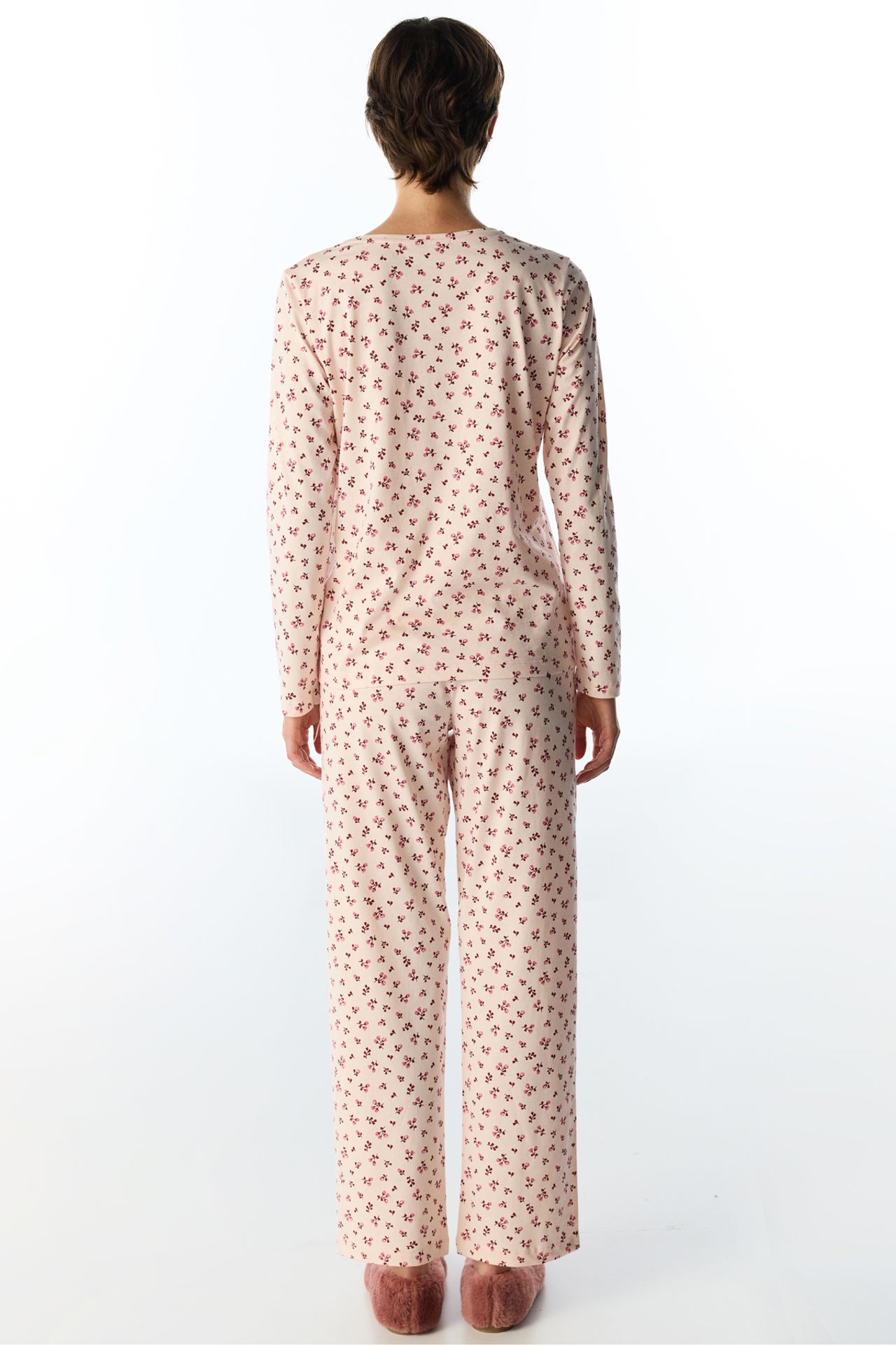 PENTI Petal Floral Long Sleeve Pants Pajama Set 6