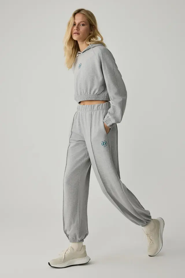 GRIMELANGE Elastic Waist Jogger Sweatpants