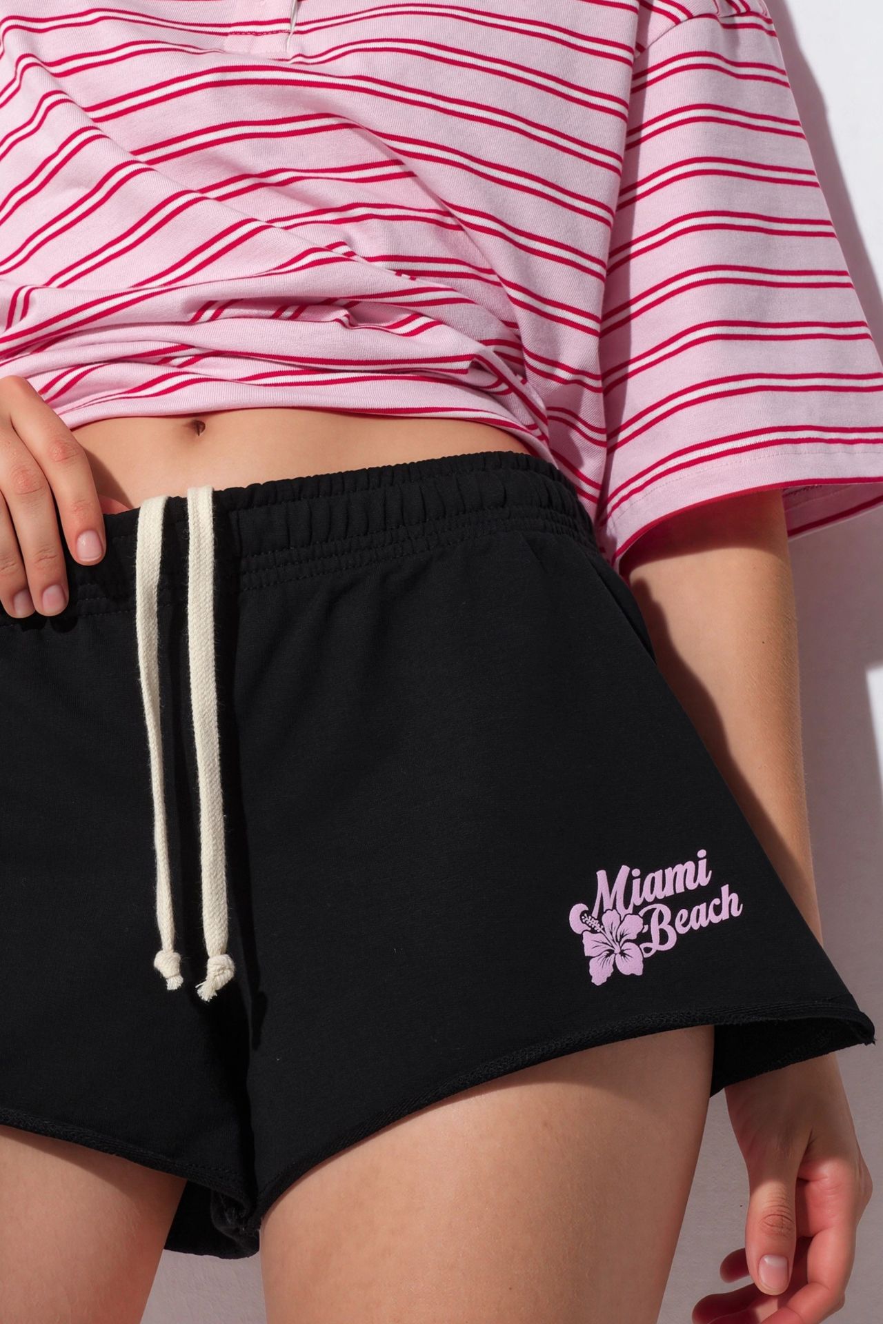 BUSEM Women's Mid-Waist Jersey Shorts 5