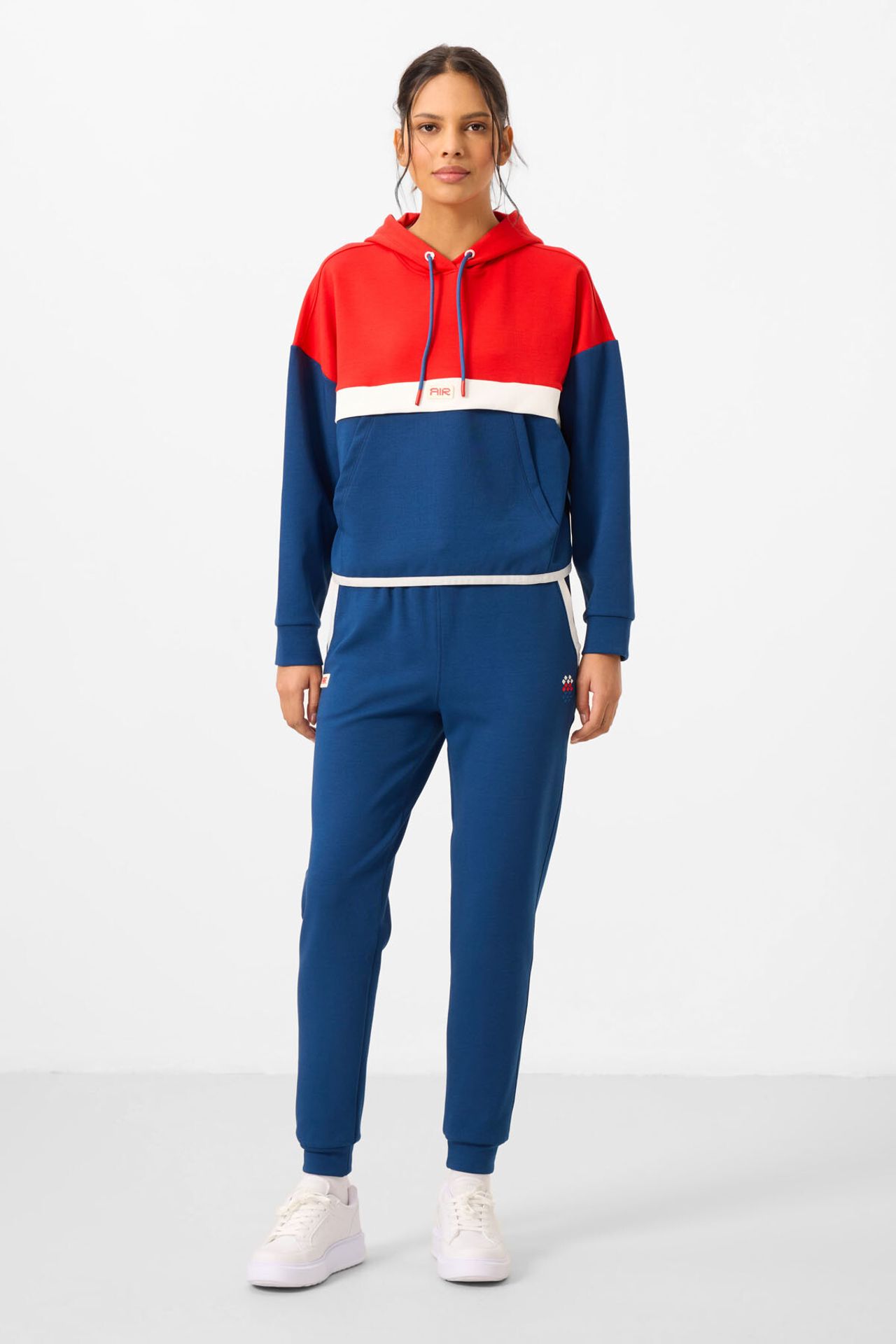 TOMMY Color-Blocked Hooded Sweatshirt And Pants Set 4