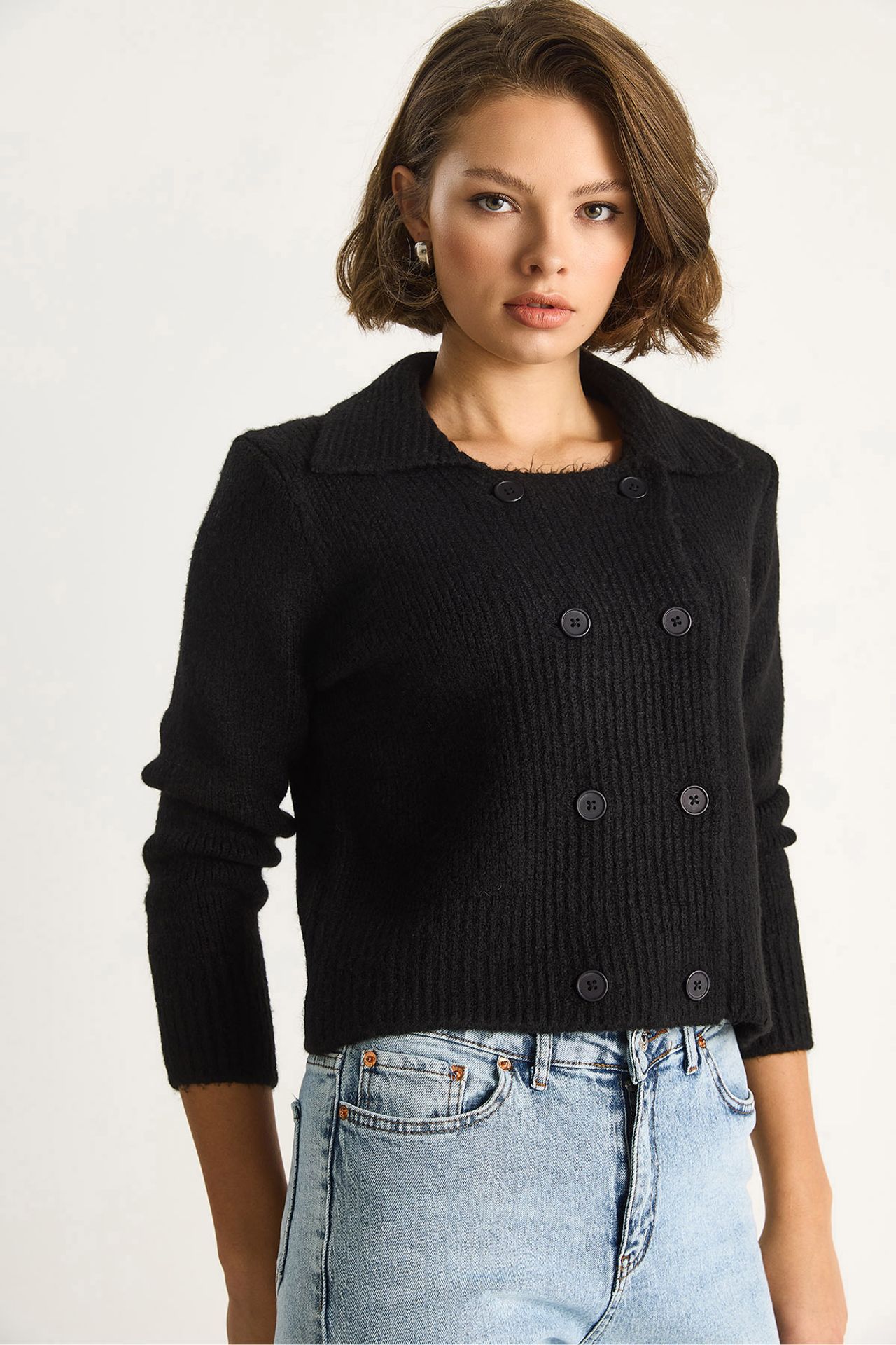 LUCCI Ribbed Knitwear Cardigan