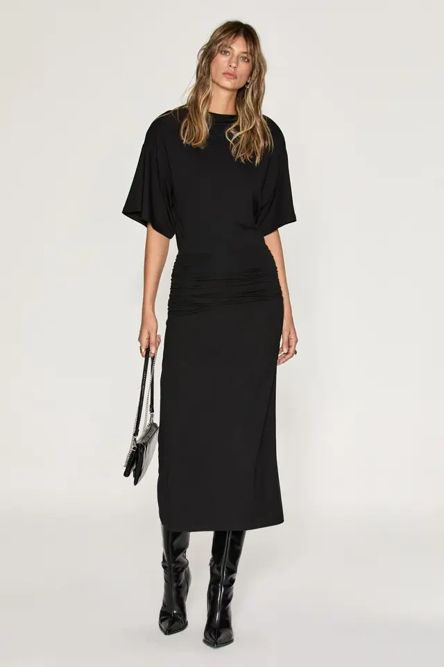 GRIMELANGE Midi Pull-On Dress
