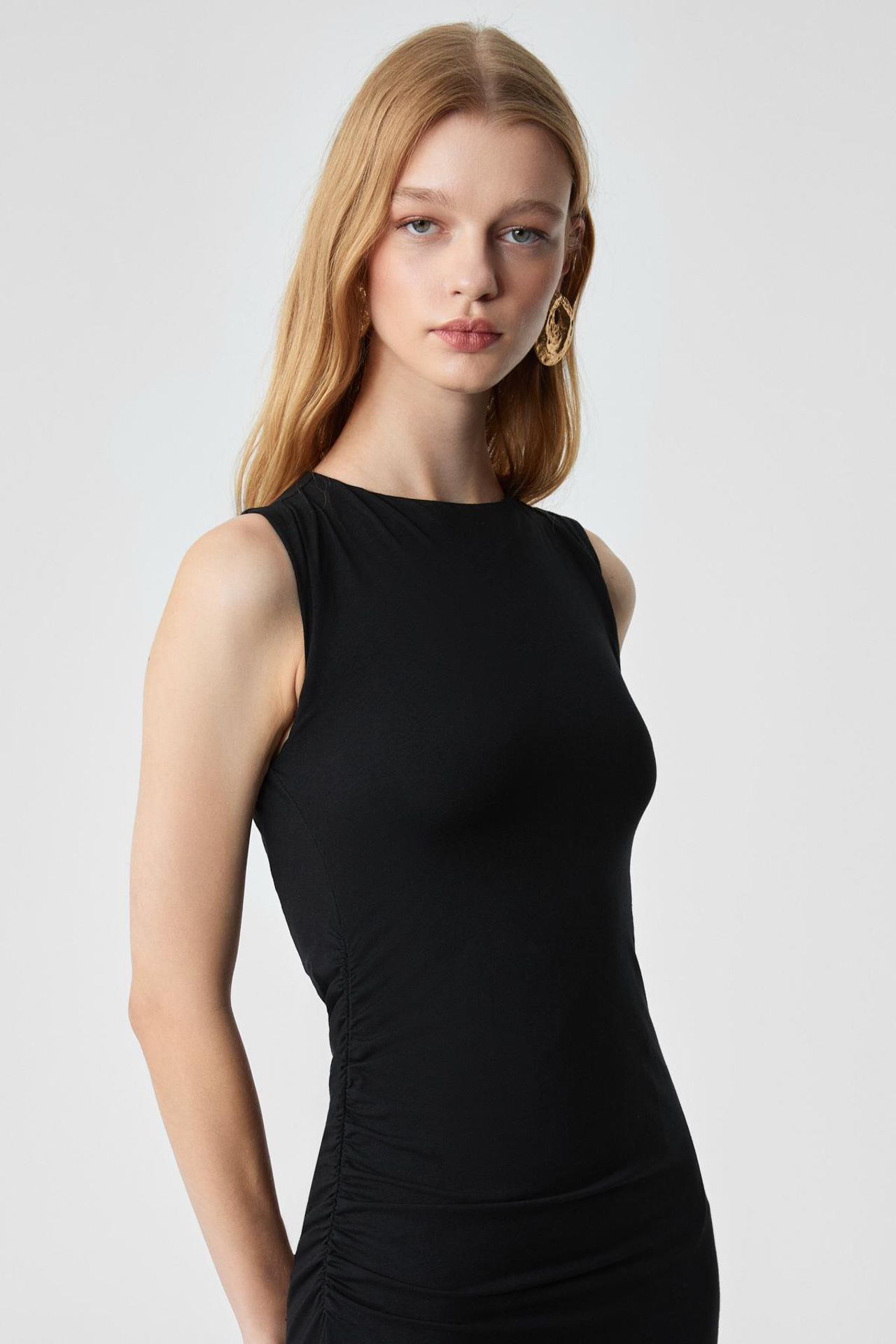 GRIMELANGE Slim Fit Boat Neck Maxi Dress 3