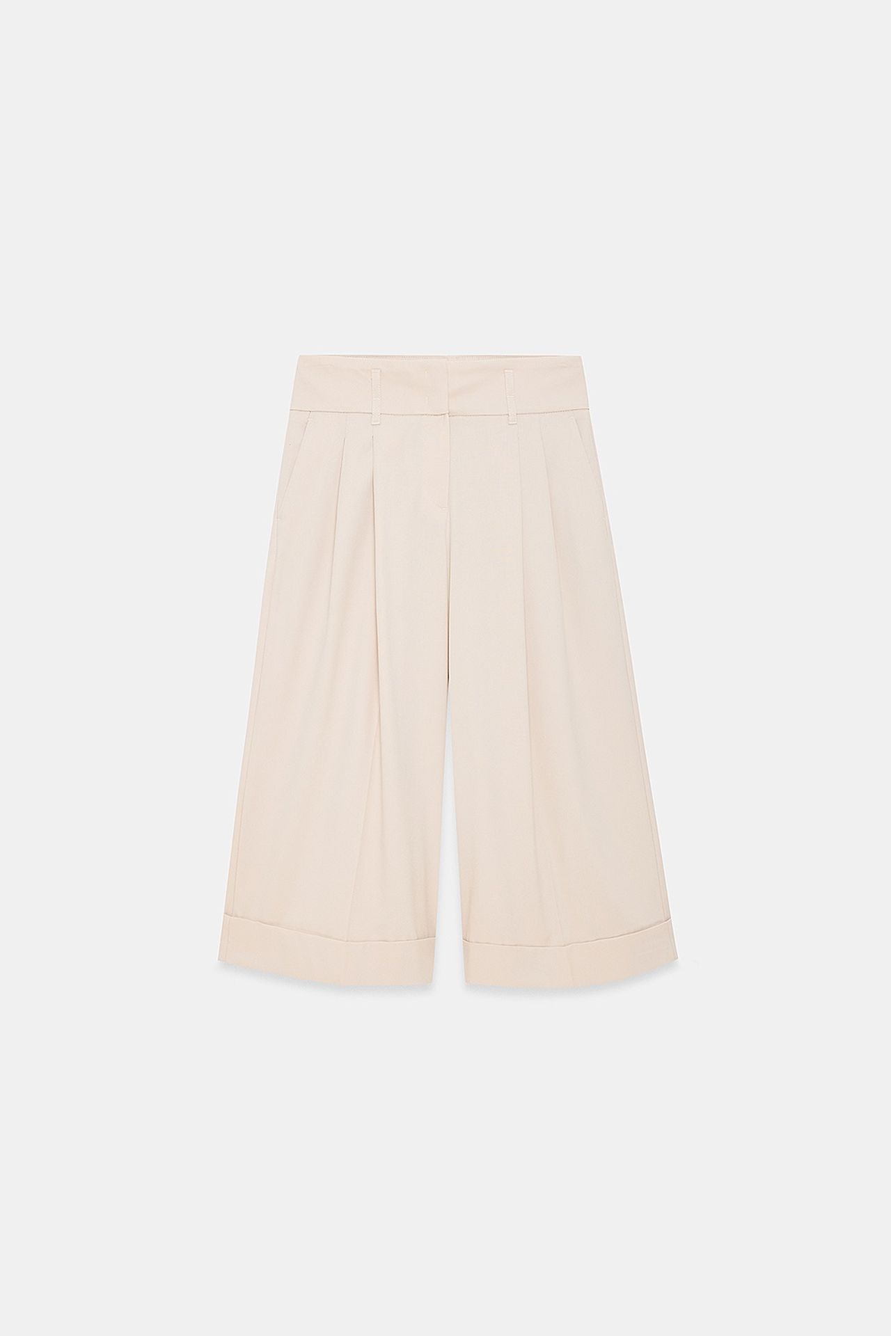 DILVIN High-Waist Wide-Leg Crepe Culottes 5