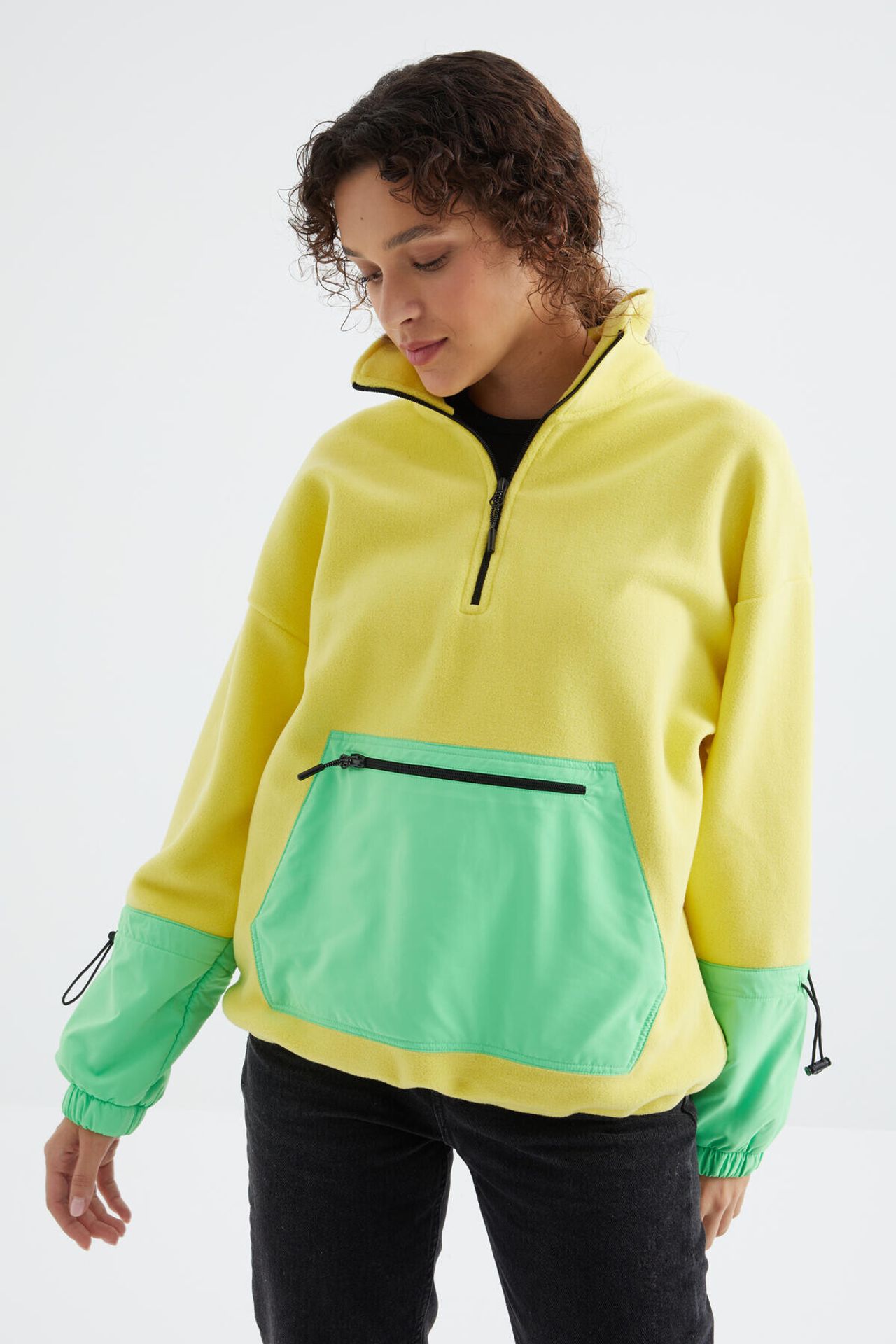 TOMMY Oversized Plush Half-Zip Sweatshirt 5