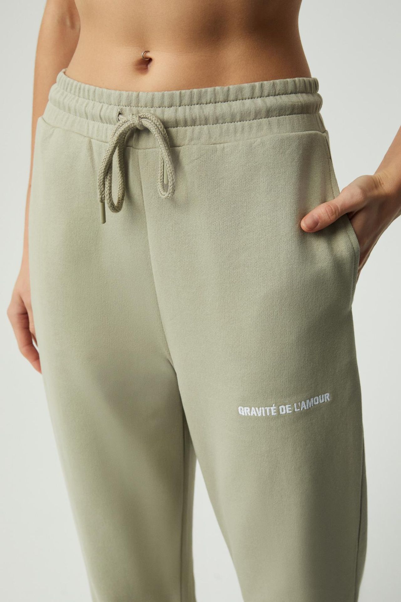 GRIMELANGE Elastic Waist Tapered Joggers 4