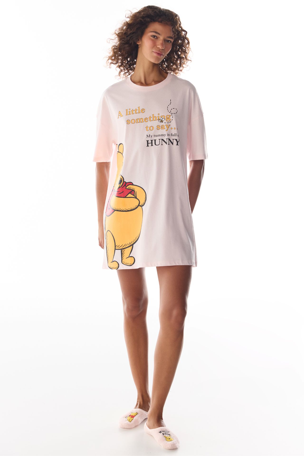 PENTI Winnie The Pooh Bear Print Short Sleeve Nightgown 2