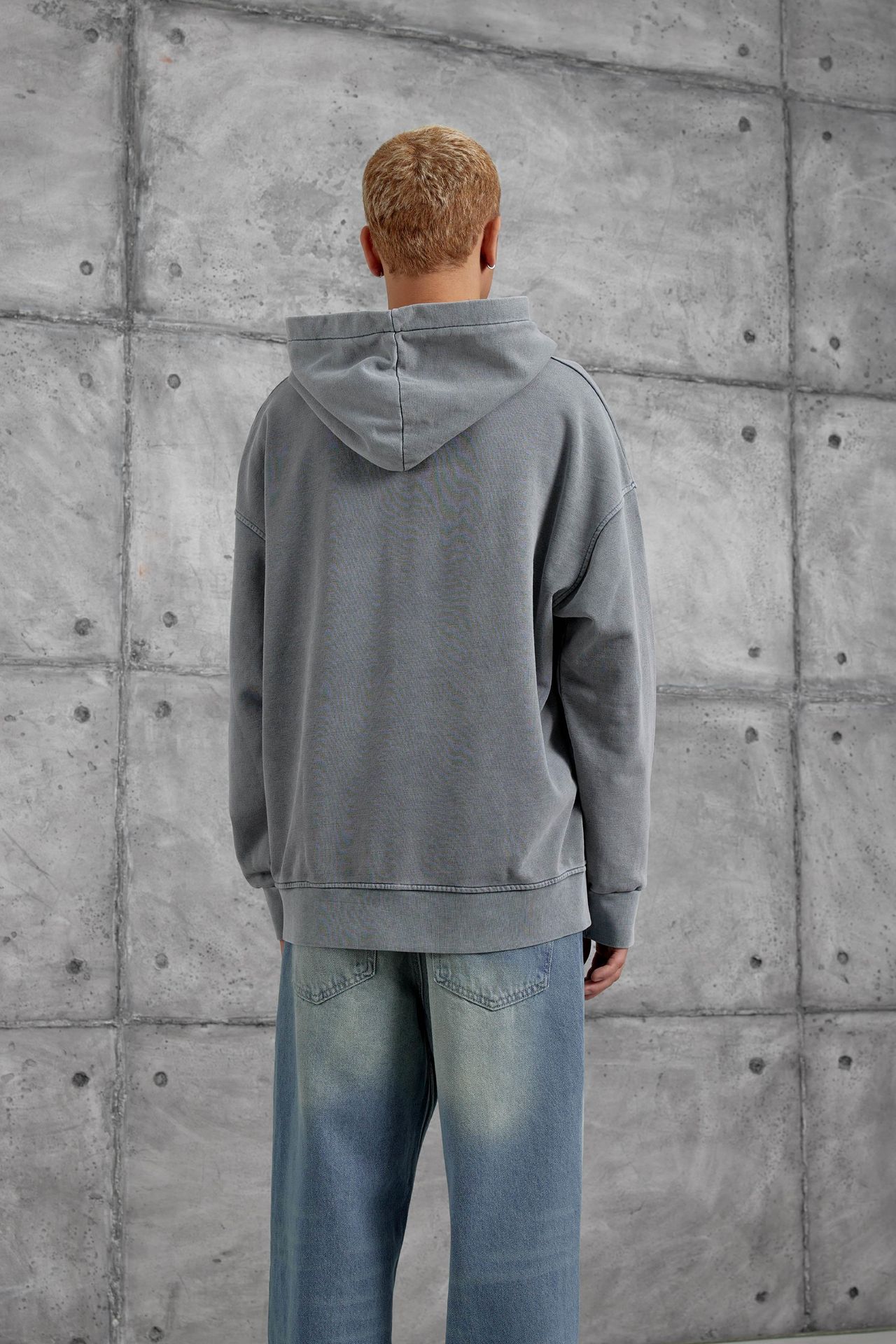 NOMARC Bol Kesim Kapüşonlu Logolu Sweatshirt 4