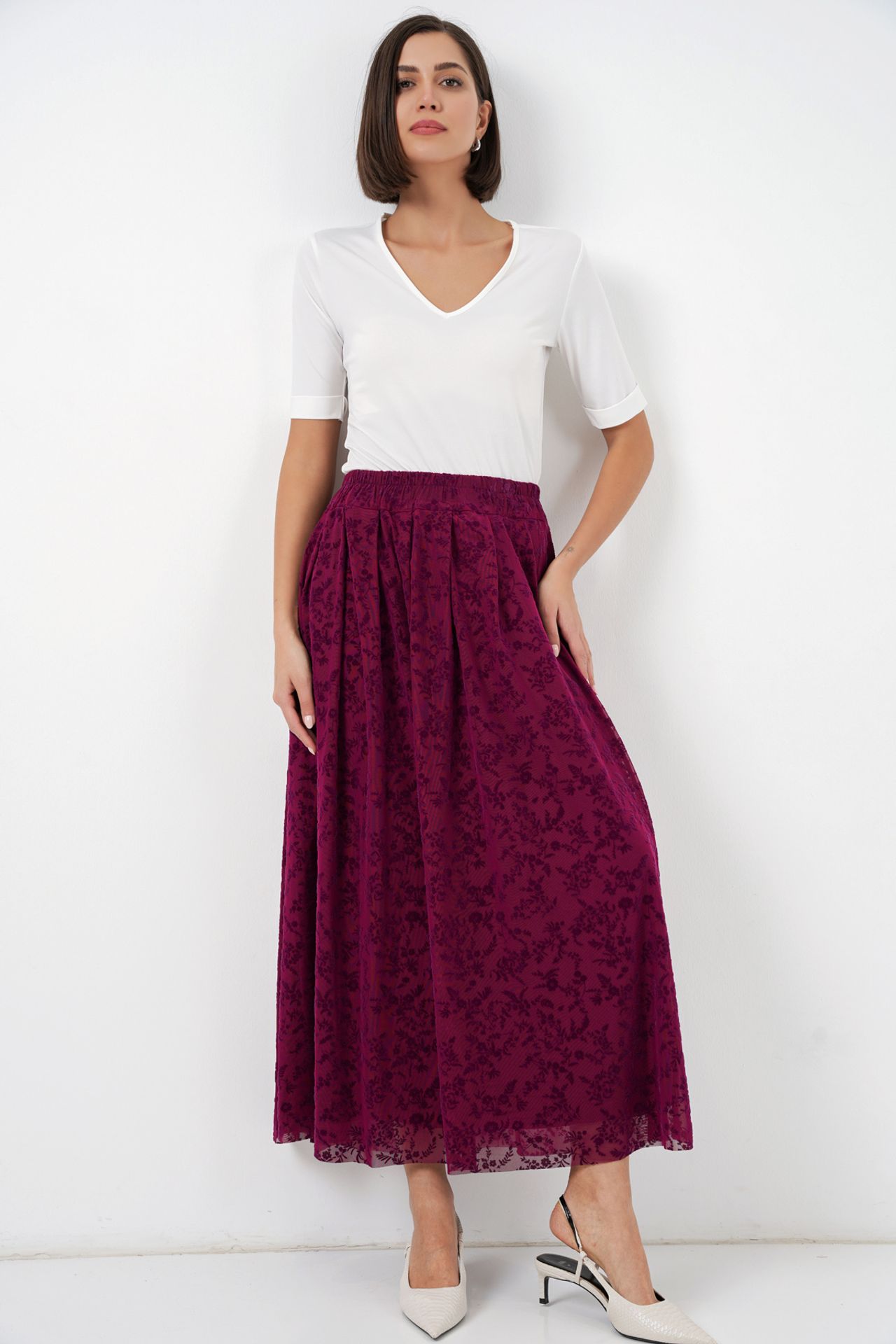 BDART High Waist Floral Maxi Skirt 3