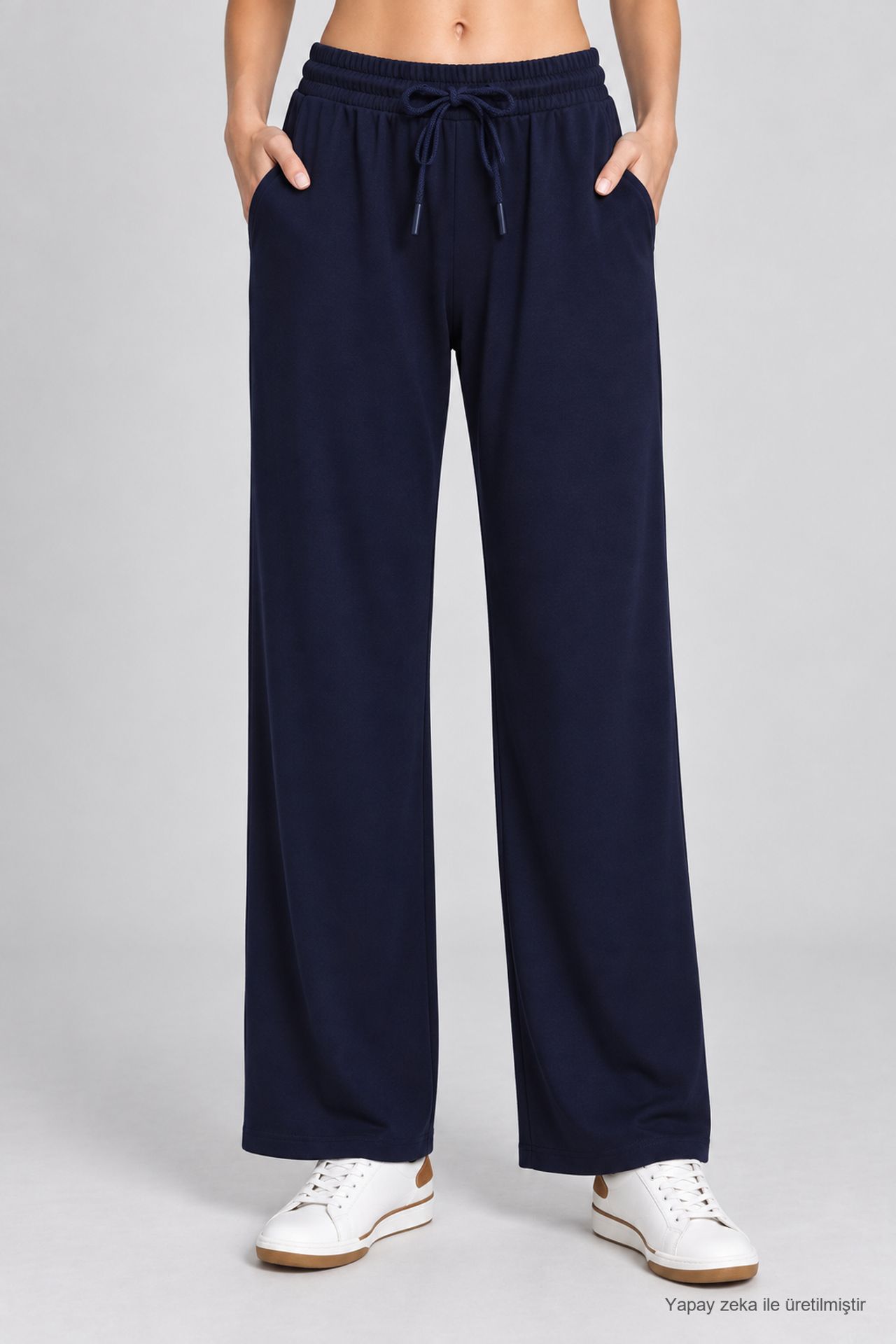ISTANBUL Wide Leg Drawstring Waist Sweatpants 4