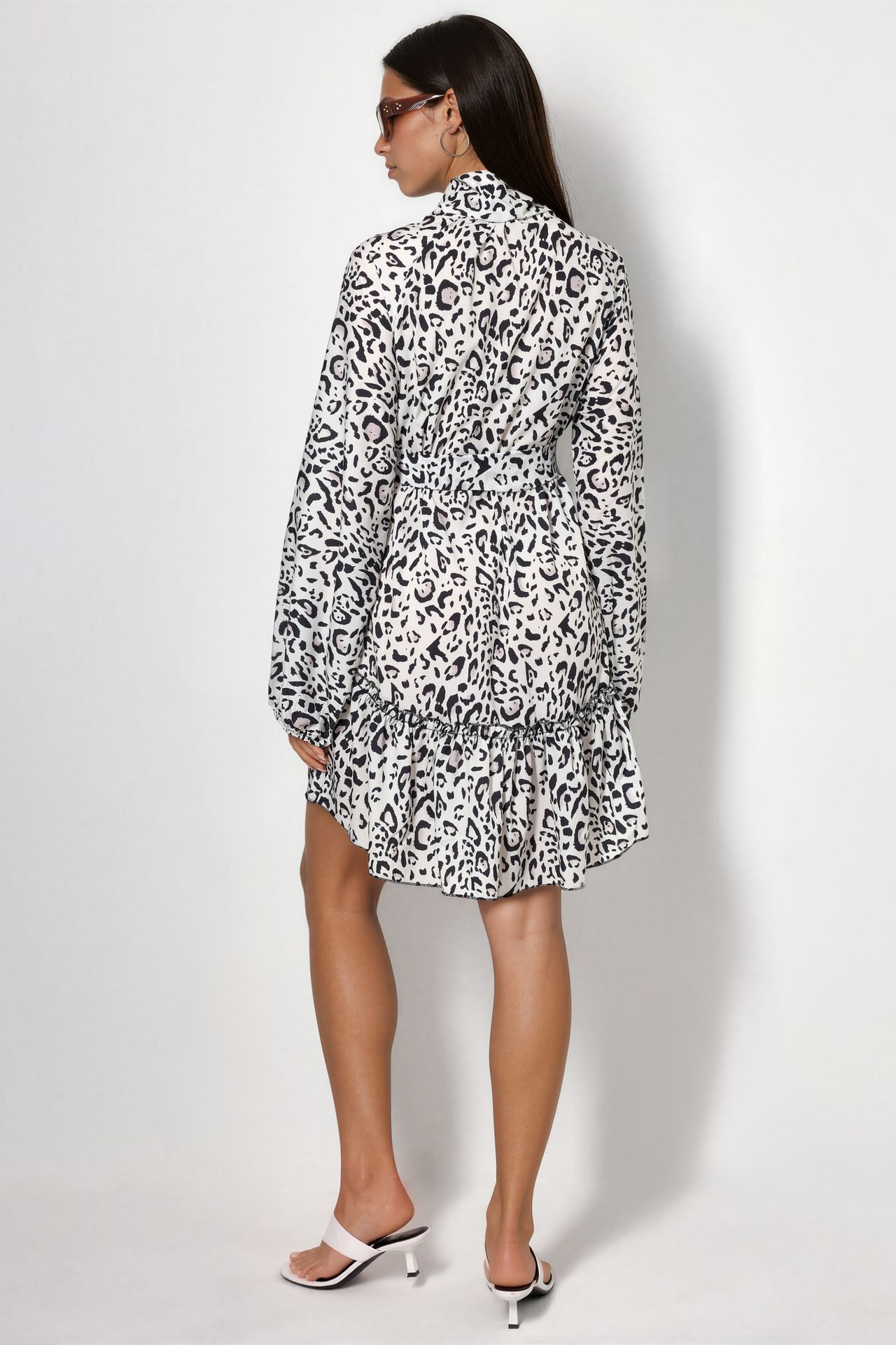 MSN Leopard Print Belted Mini Dress 3