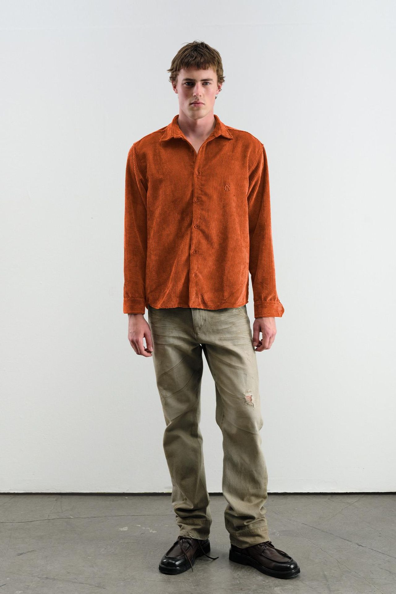 GIESTO Oversized Velvet Shirt 2