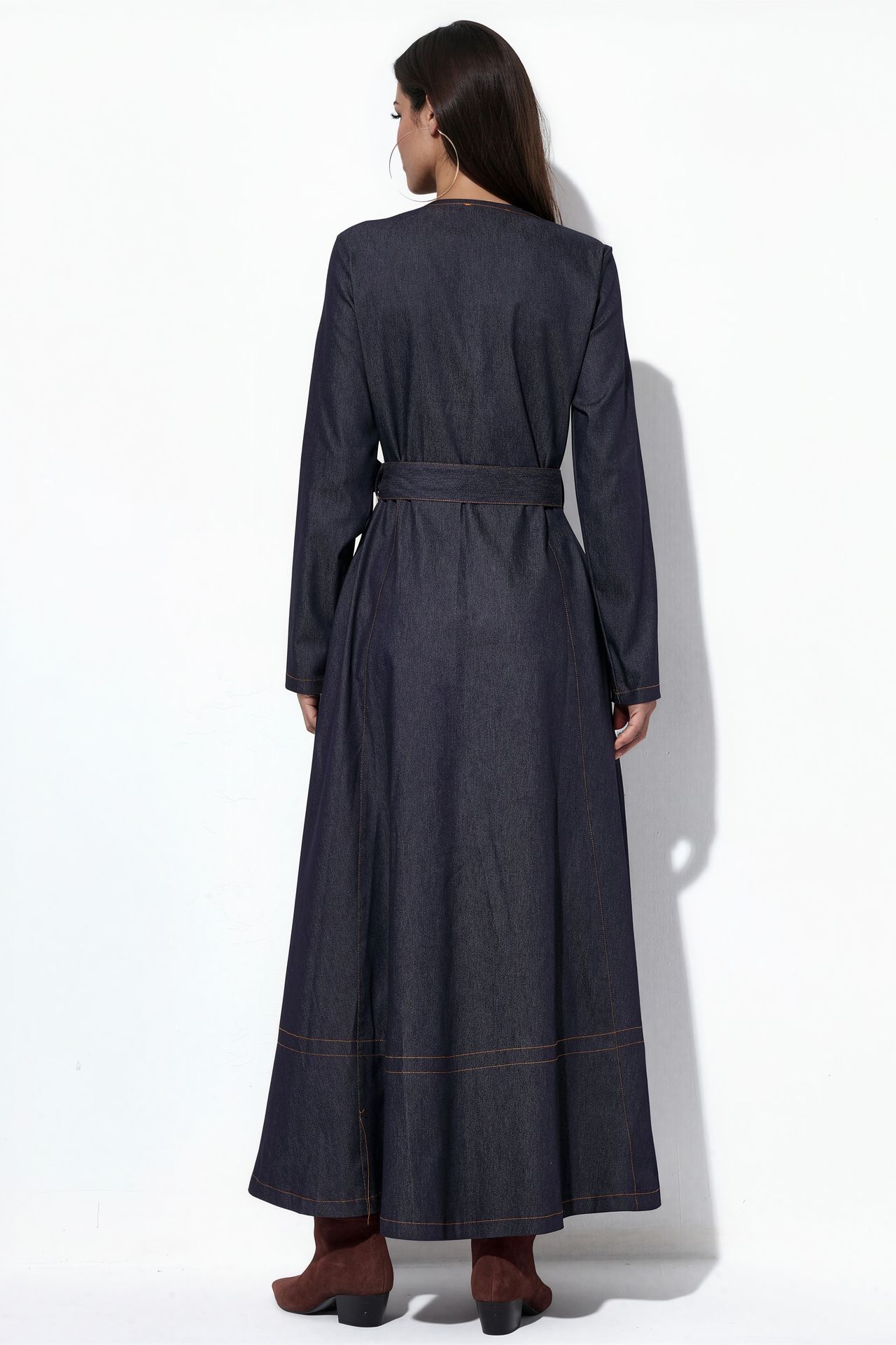 BDART Belted Denim Midi Dress