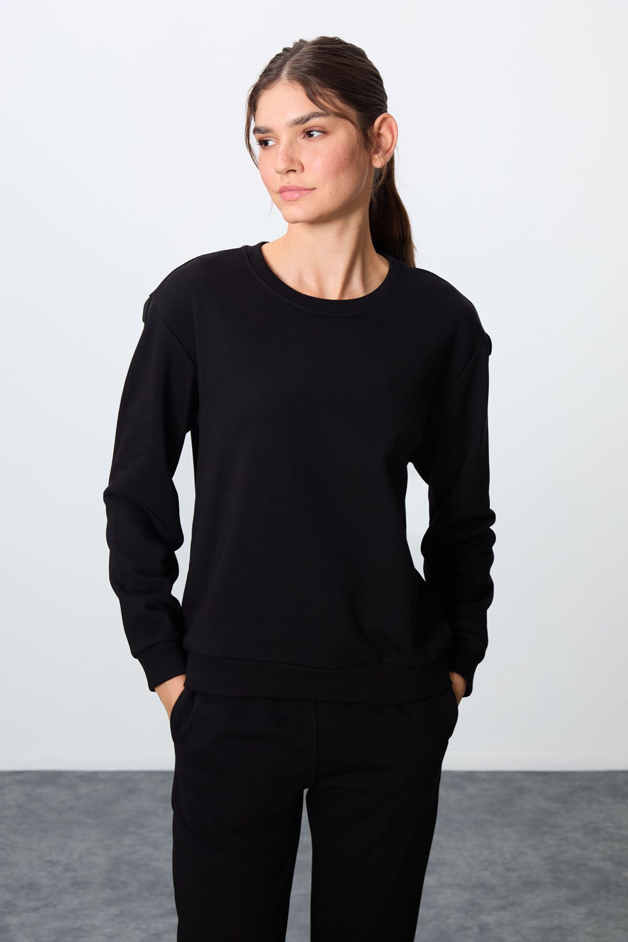 TOMMY Oversized Ribbed Sweatshirt And Pants Set 5