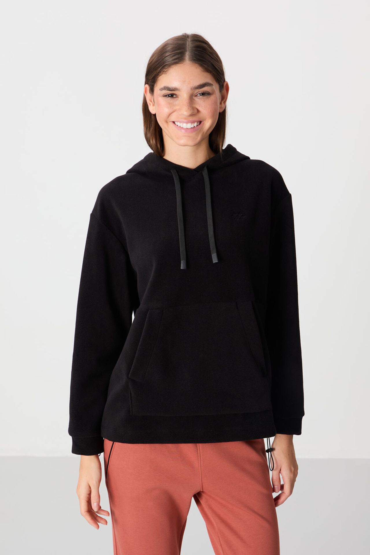 TOMMY Oversized Hooded Plush Sweatshirt 4