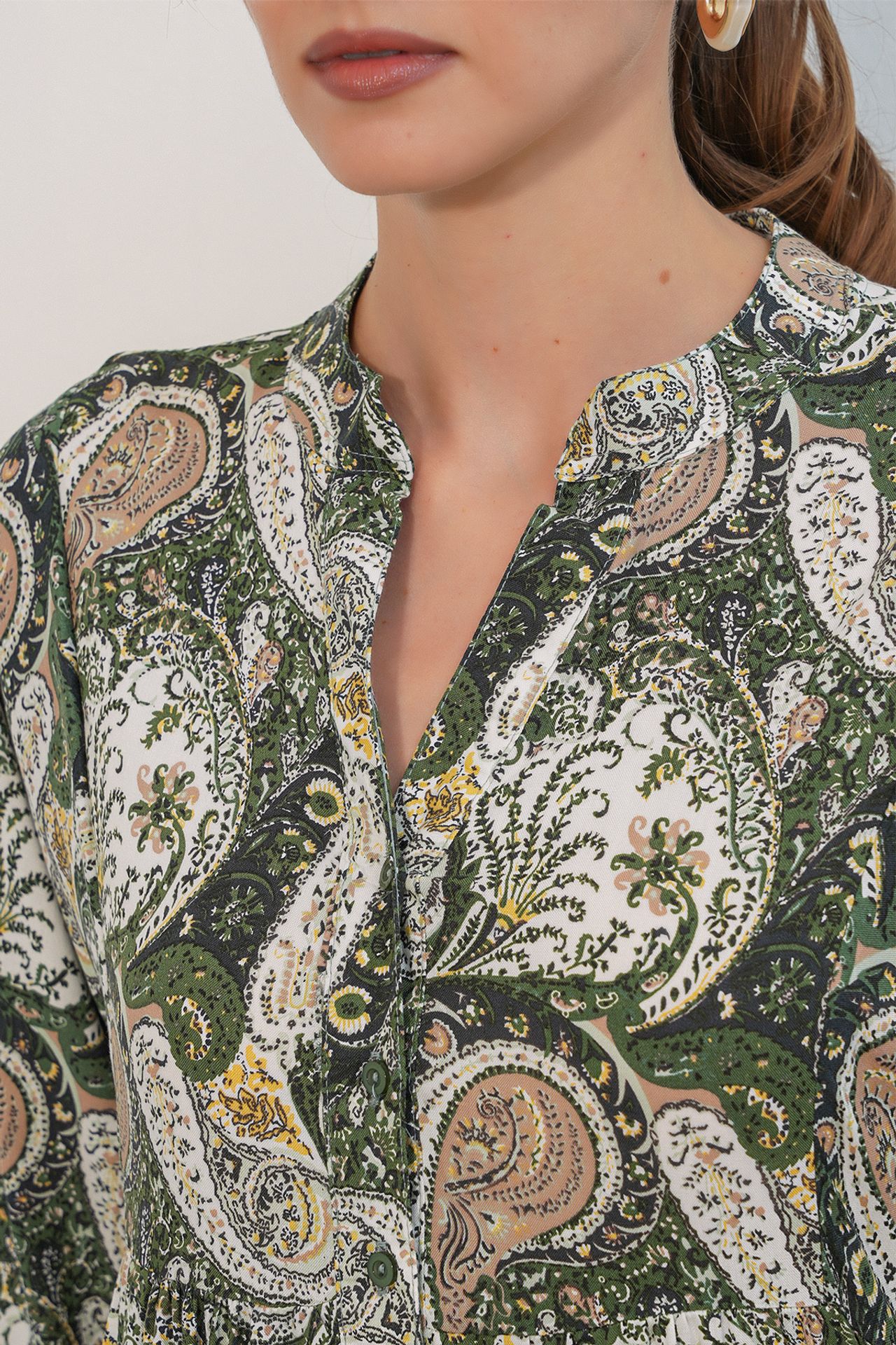 BDART Patterned V-Neck Maxi Dress 4
