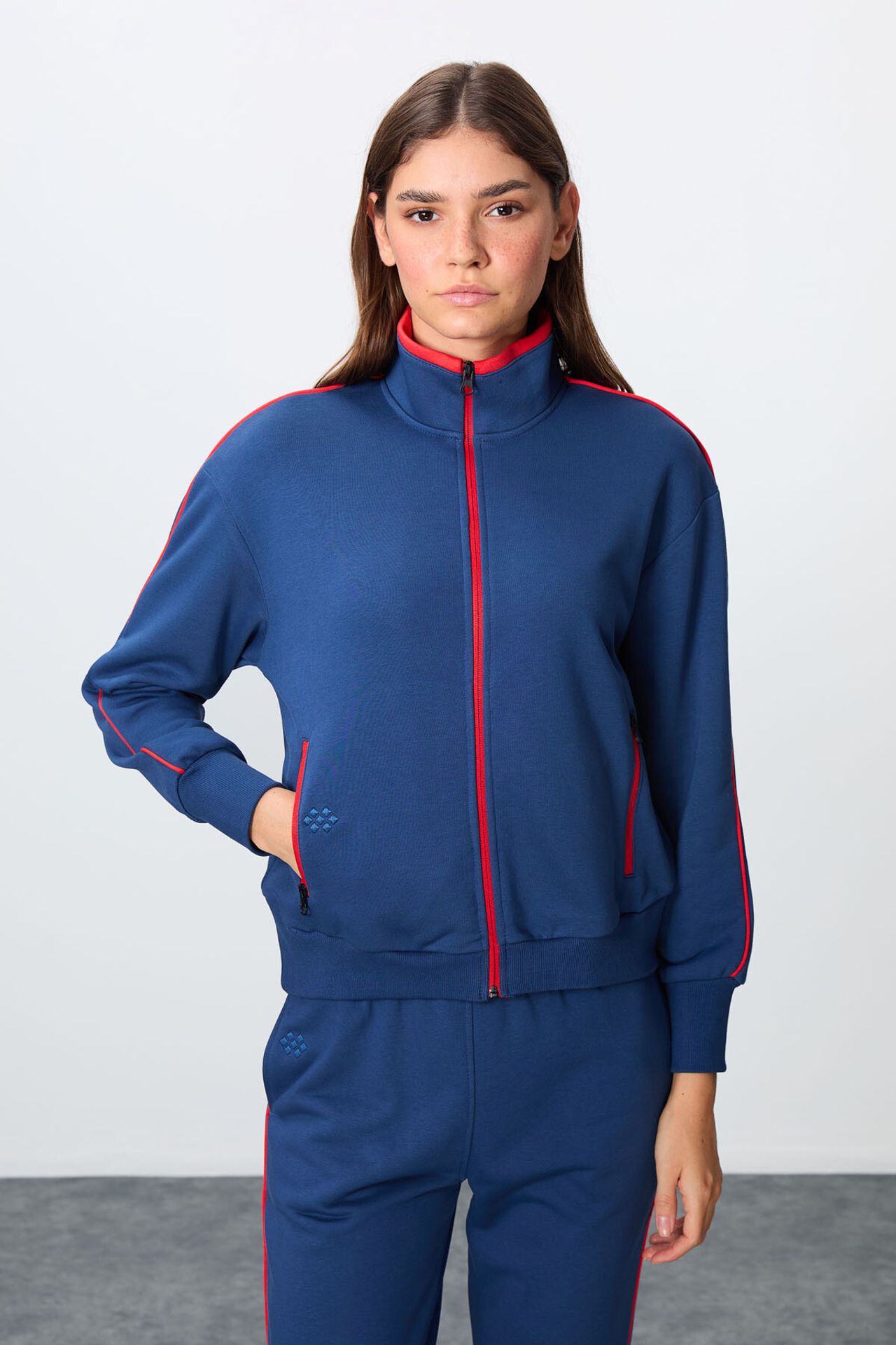 TOMMY Oversized Zip-collar Sweatshirt And Pants Set 3