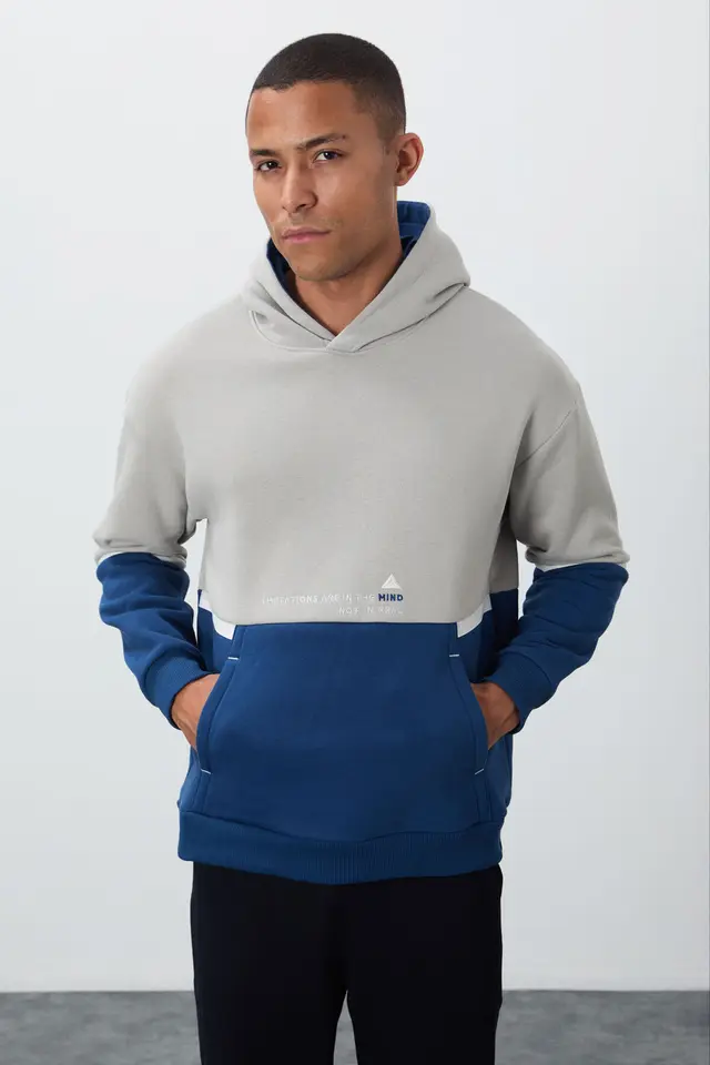 TOMMY Men's Color-Blocked Hooded Sweatshirt